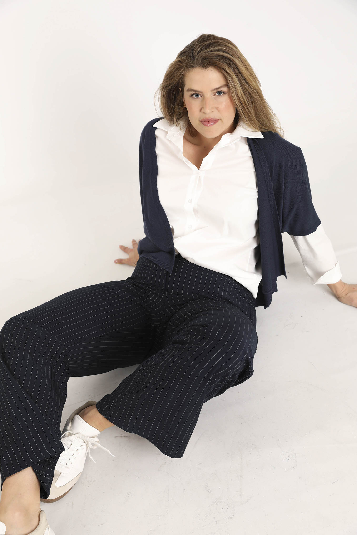 Blouse van effen katoen - Image 7