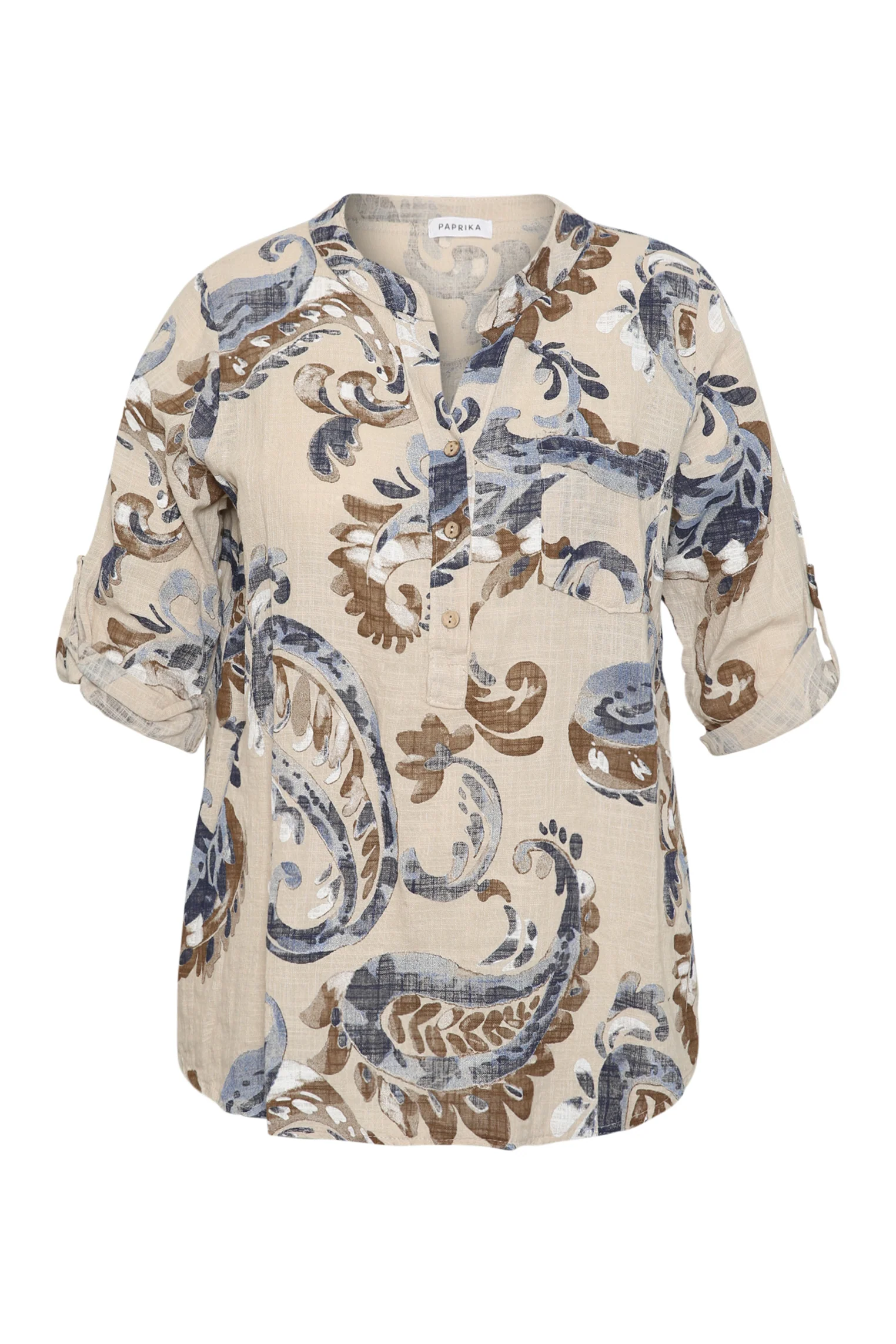Blouse van katoengaas met paisleyprint - Image 10