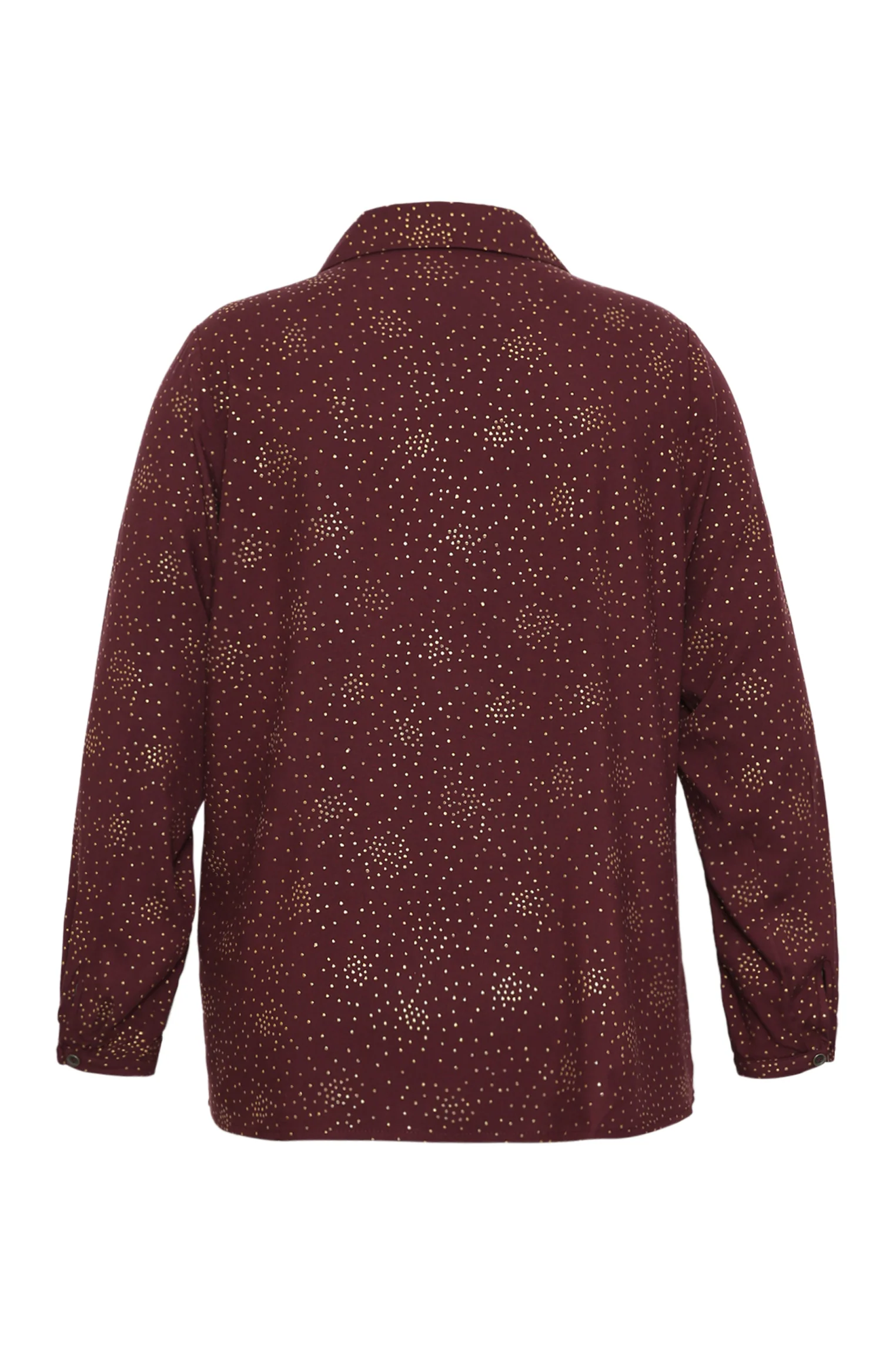 Blouse van viscose met stippen en foil-detail - Image 10
