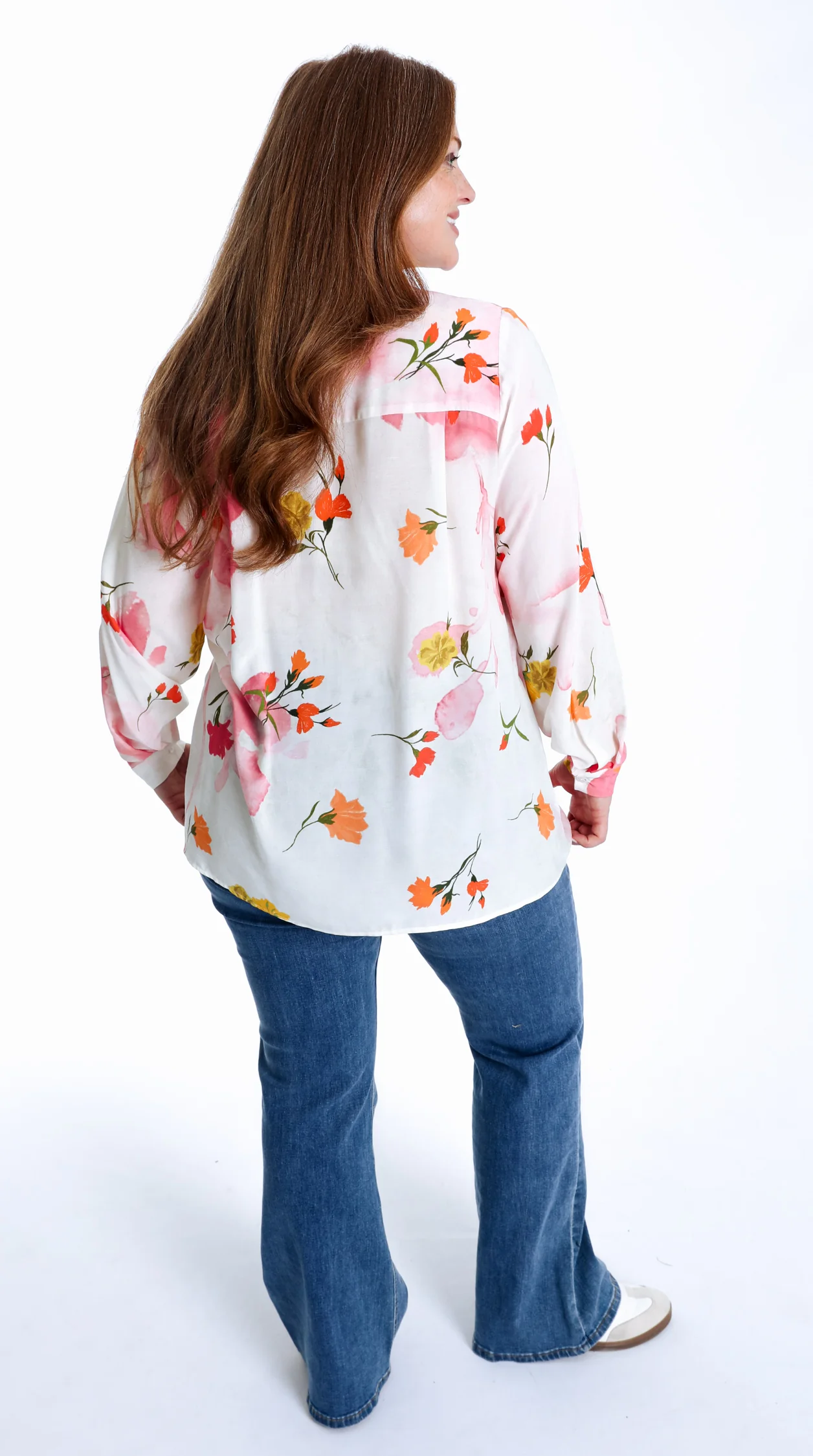 Blouse van bedrukte viscose met bloemenprint - Image 2