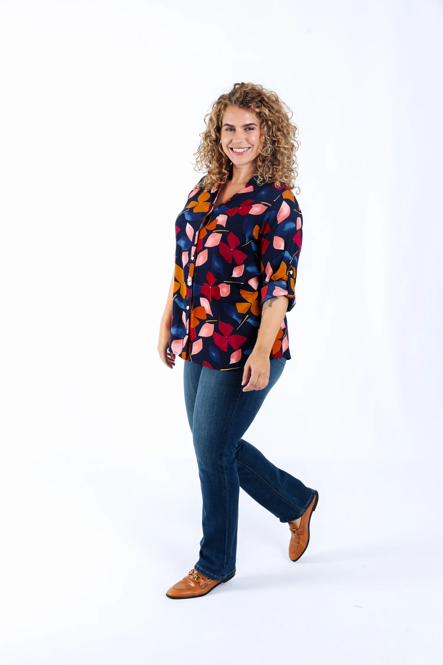 Blouse van viscose met bloemenprint - Image 6