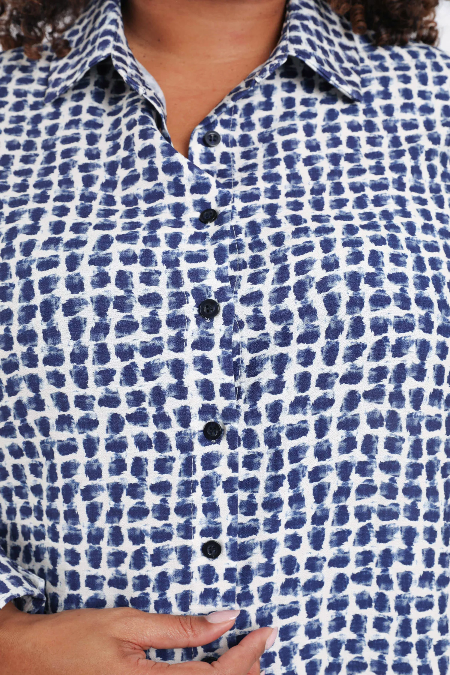 Blouse van viscose met grafische print - Image 5