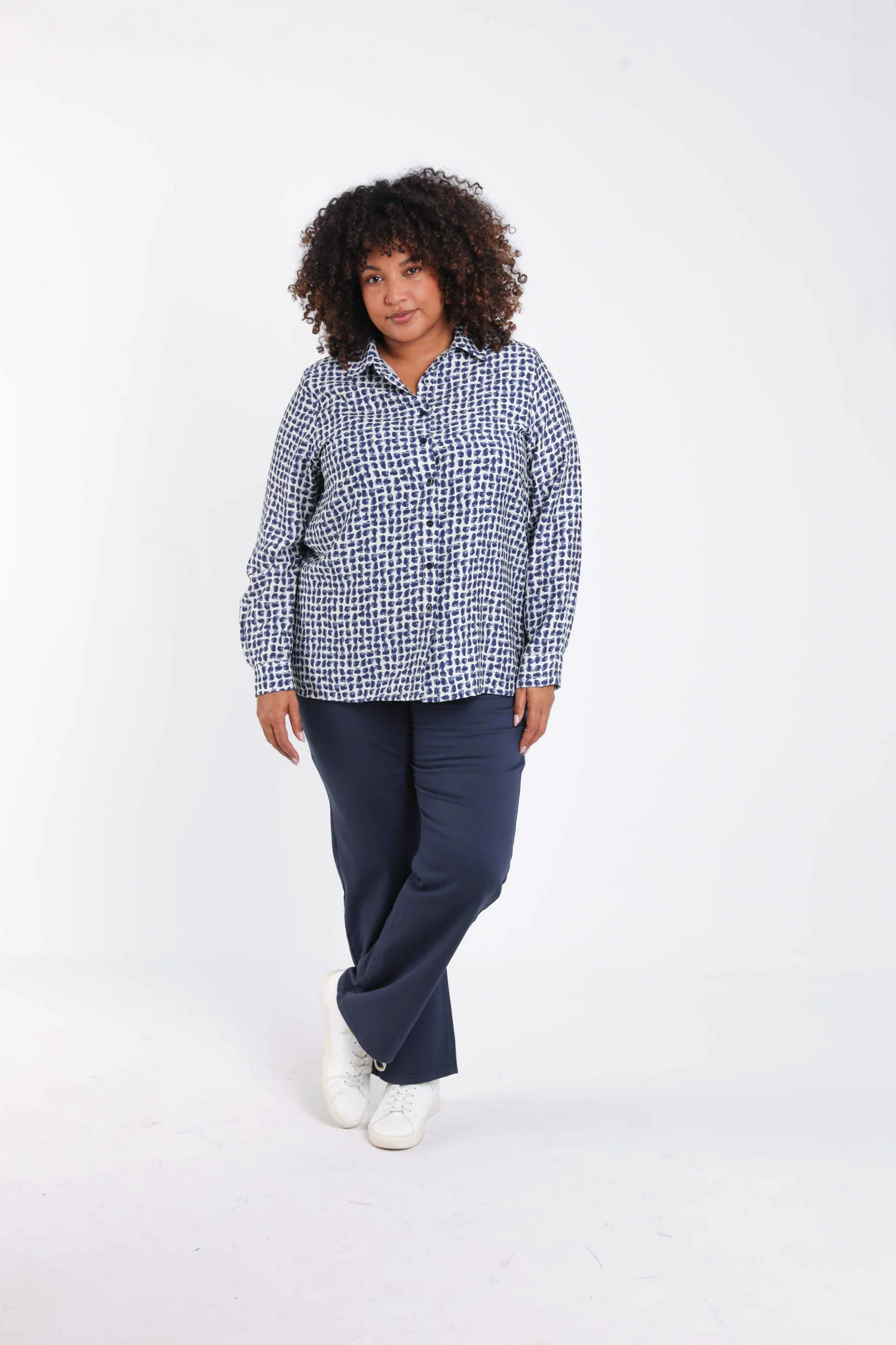 Blouse van viscose met grafische print - Image 8