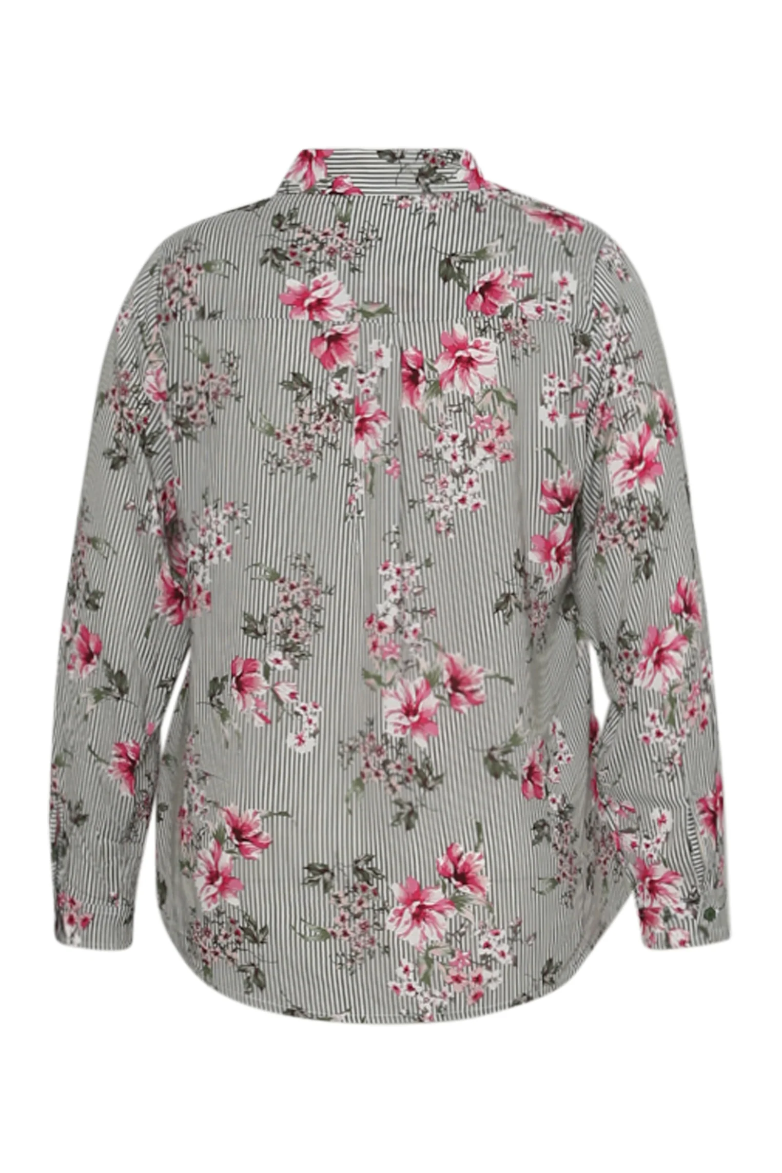 Blouse van viscose met strepen- en bloemenprint - Image 11