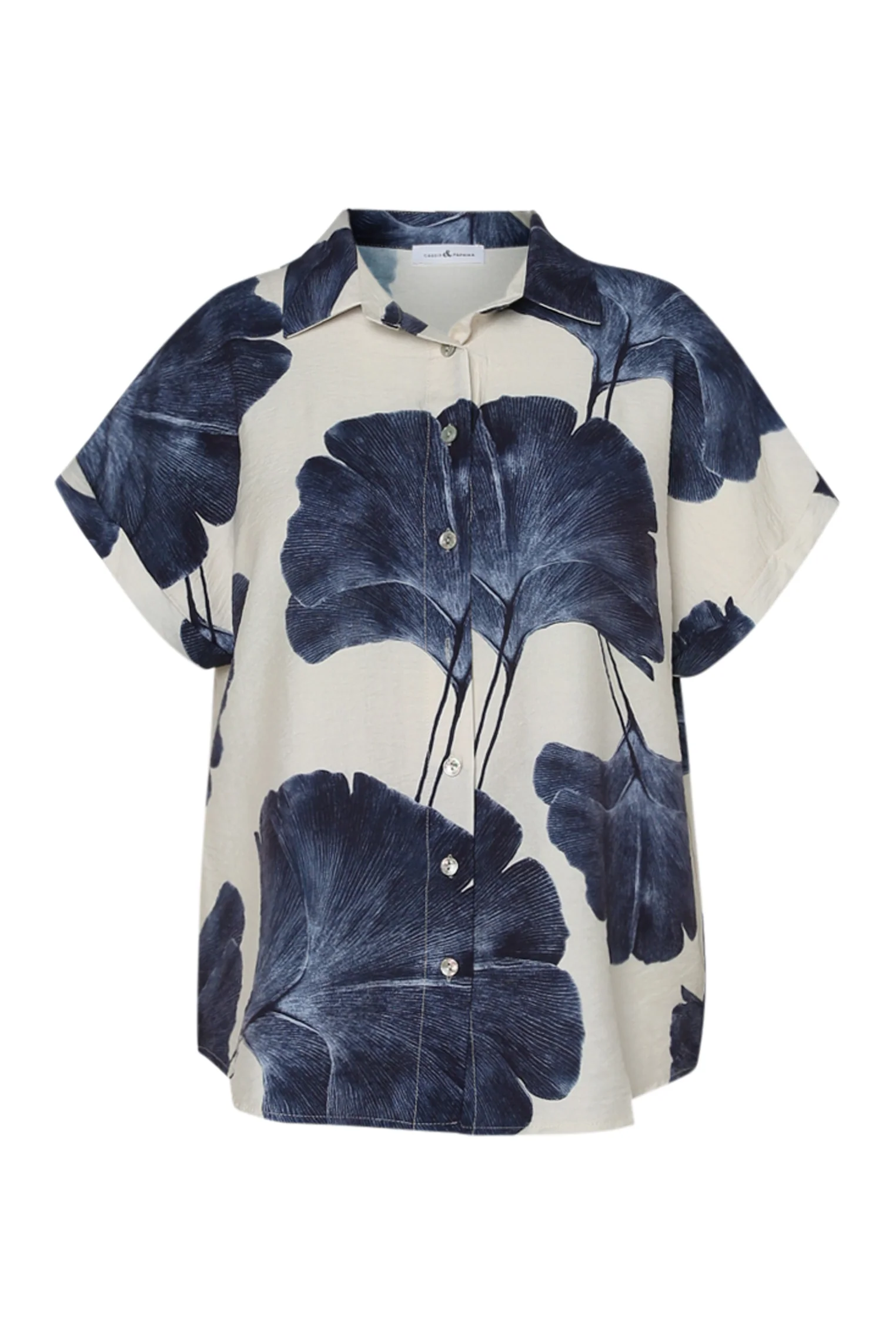 Blouse met bladerenprint - Image 10