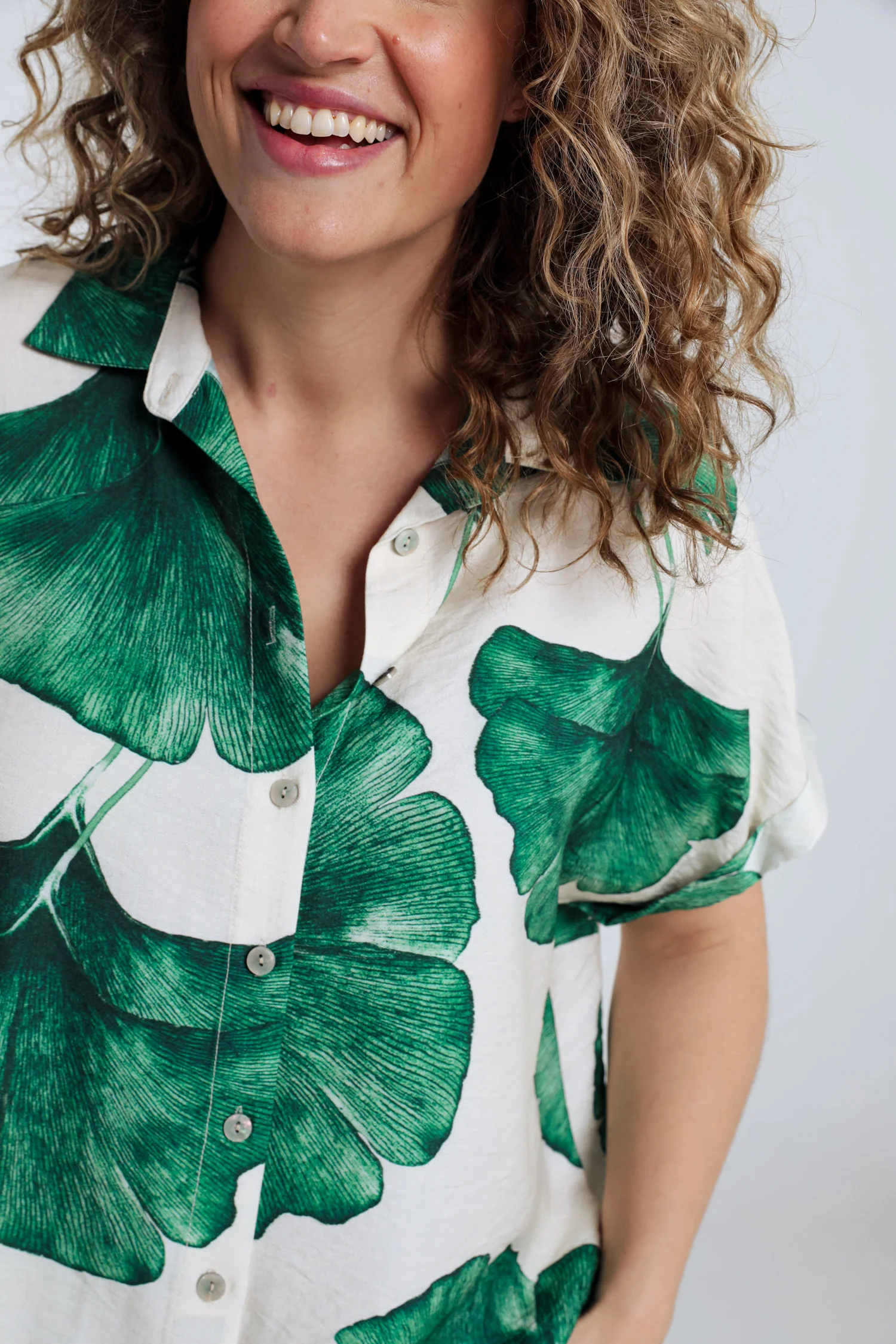 Blouse met bladerenprint - Image 28