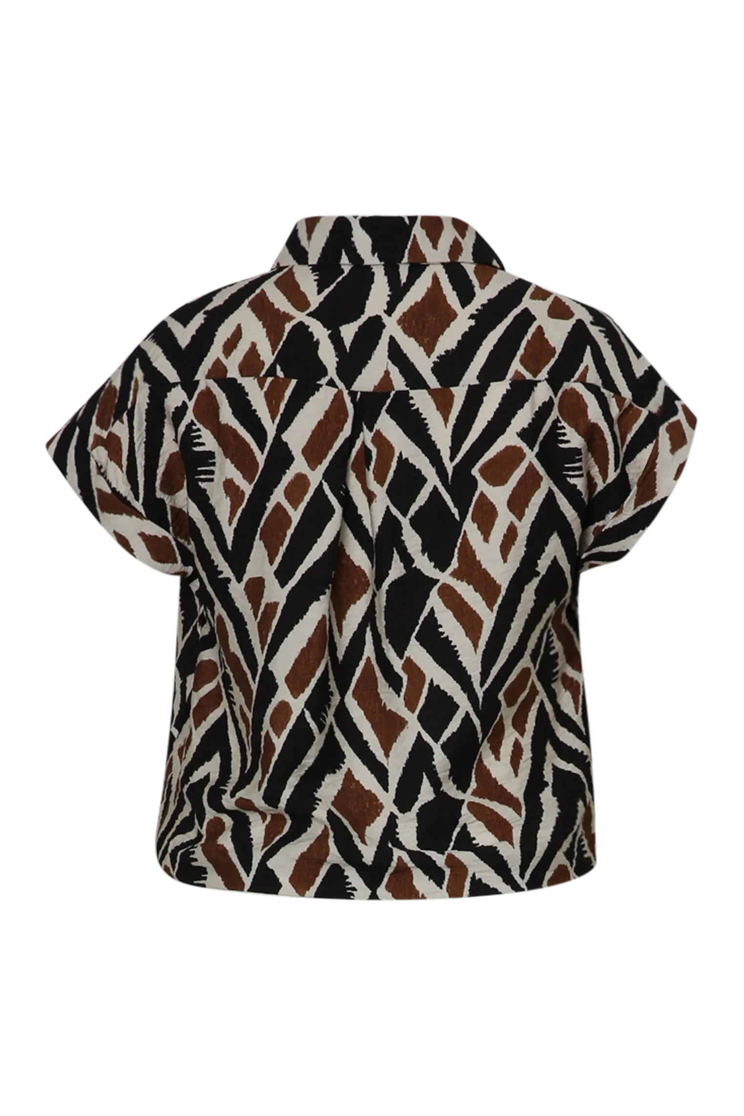 Blouse geknoopt in viscose met etnisch patroon - Image 11