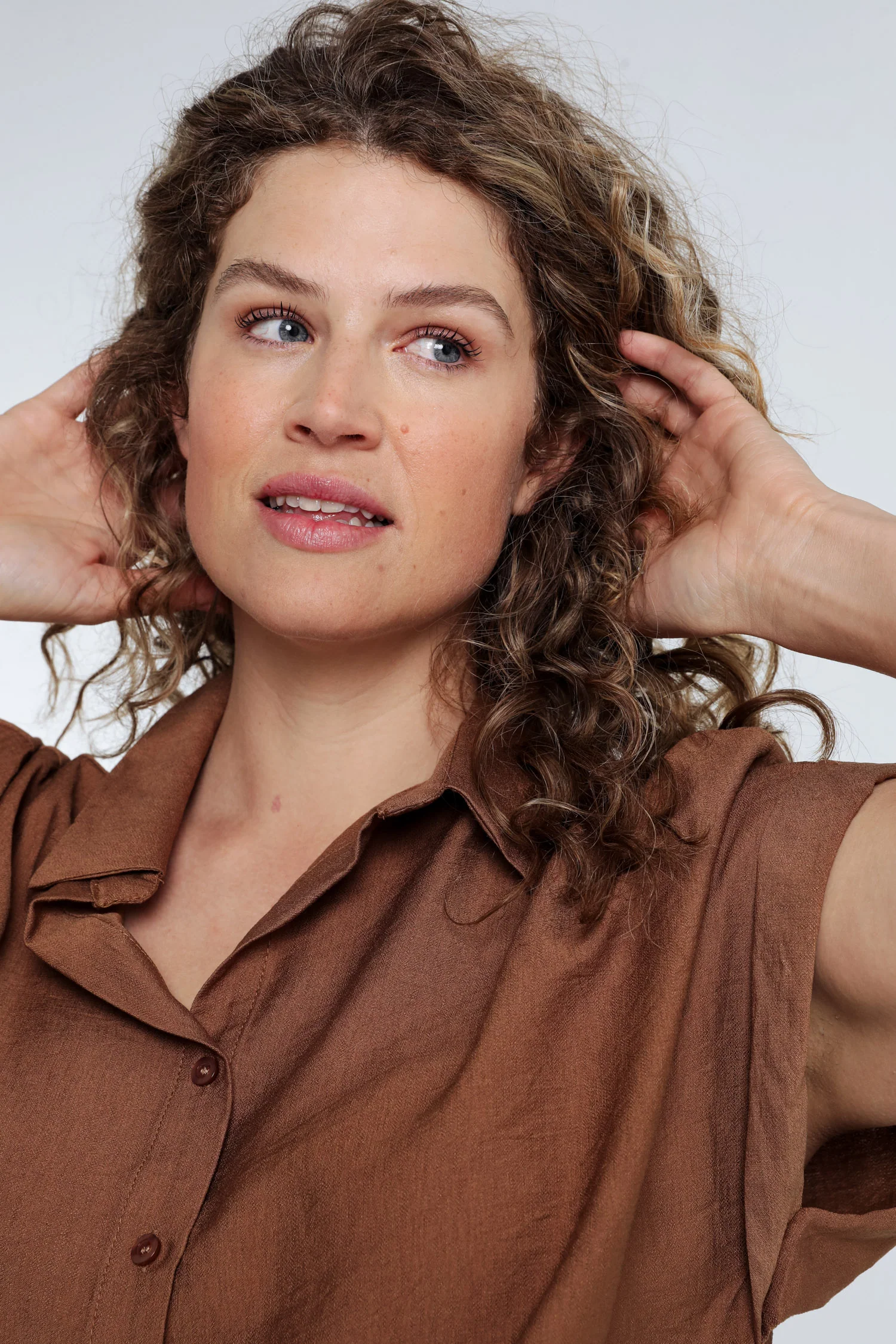 Knopenblouse van effen viscose - Image 16