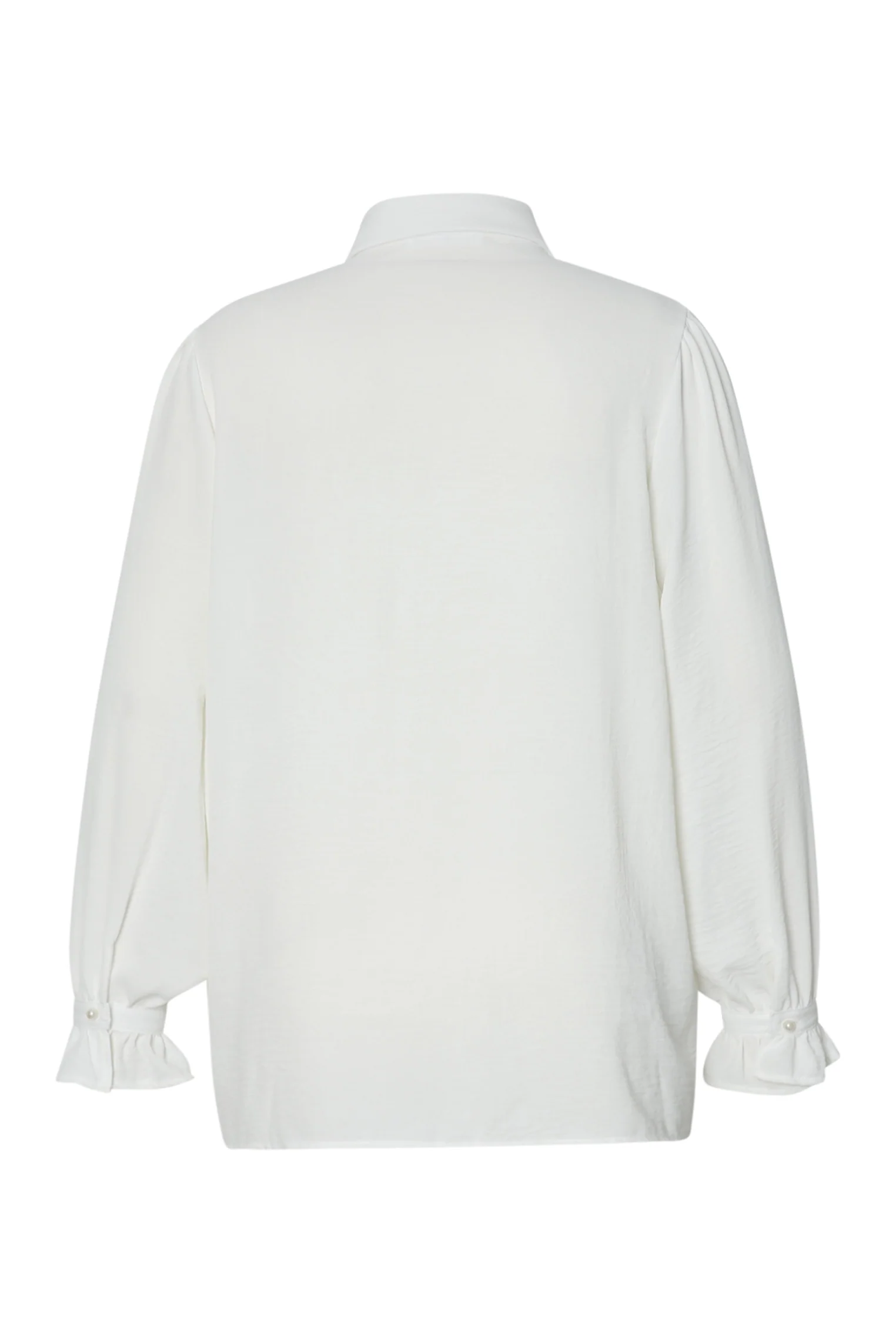 Effen blouse met parelkettingkraag - Image 8