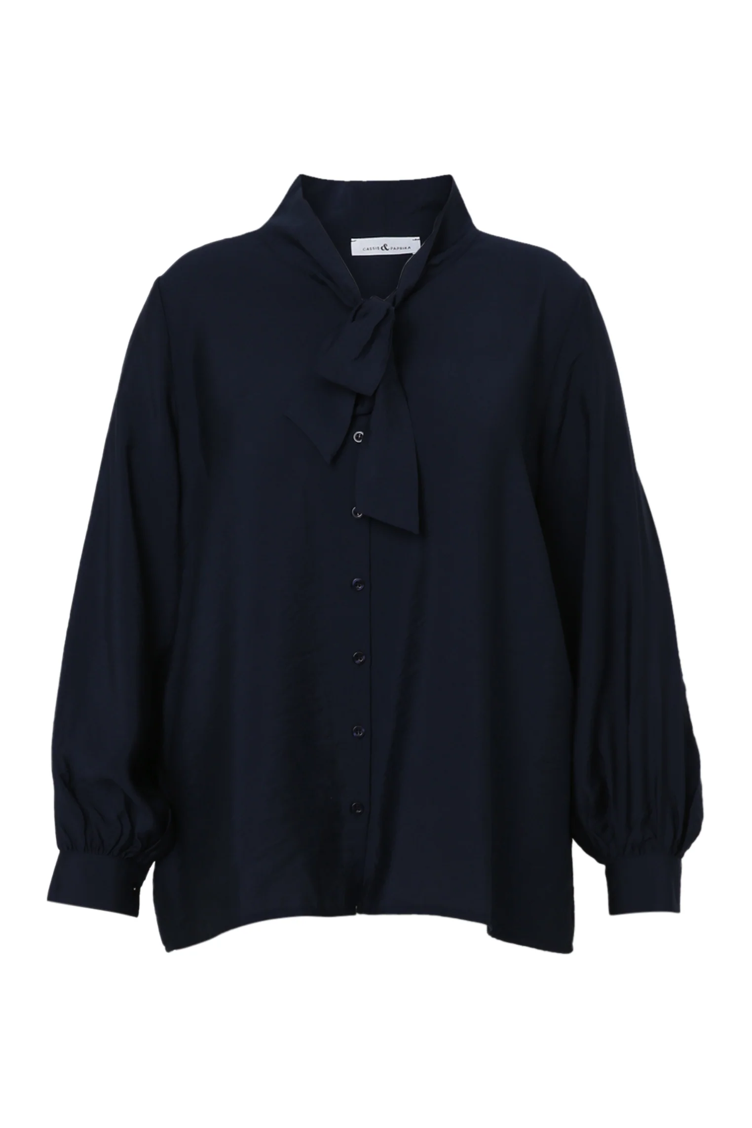 Effen blouse met strik - Image 10
