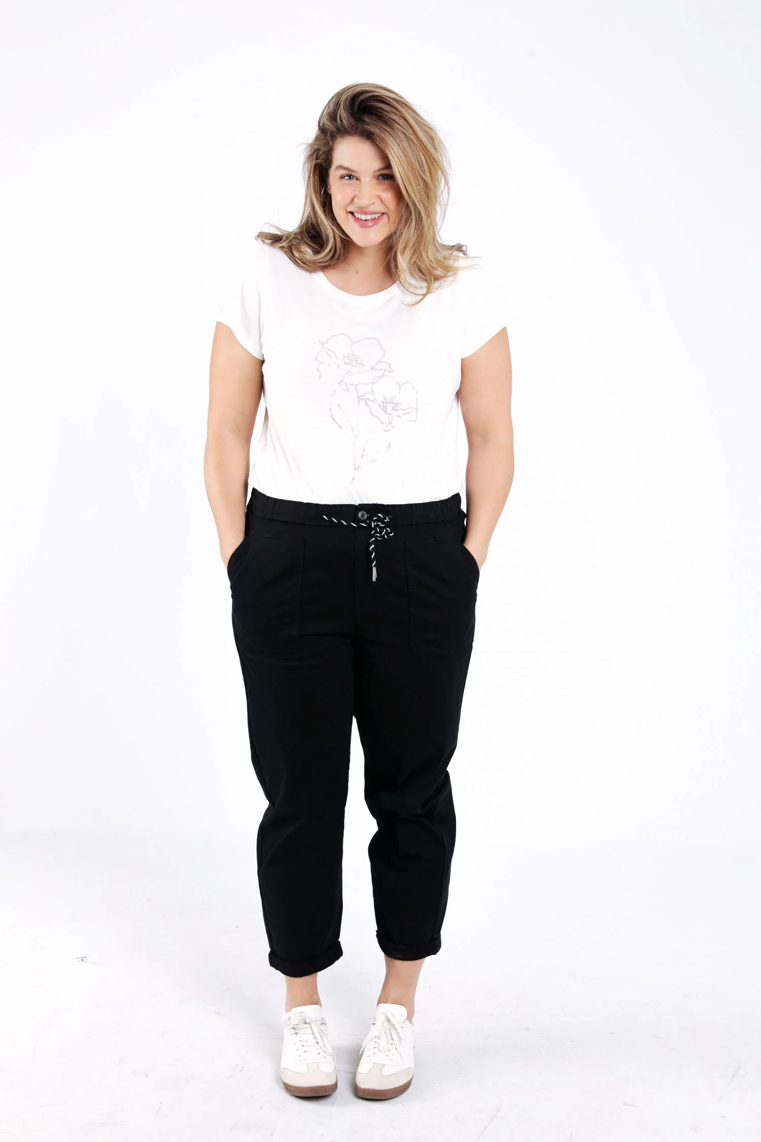 Effen katoenen chino - Image 7