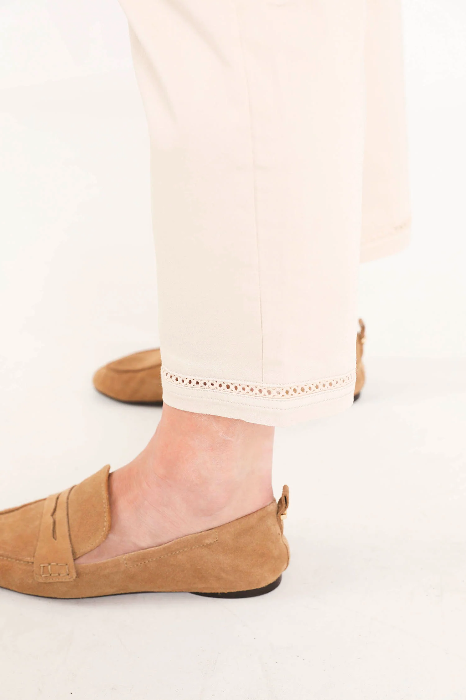 Effen katoenen chino - Image 5