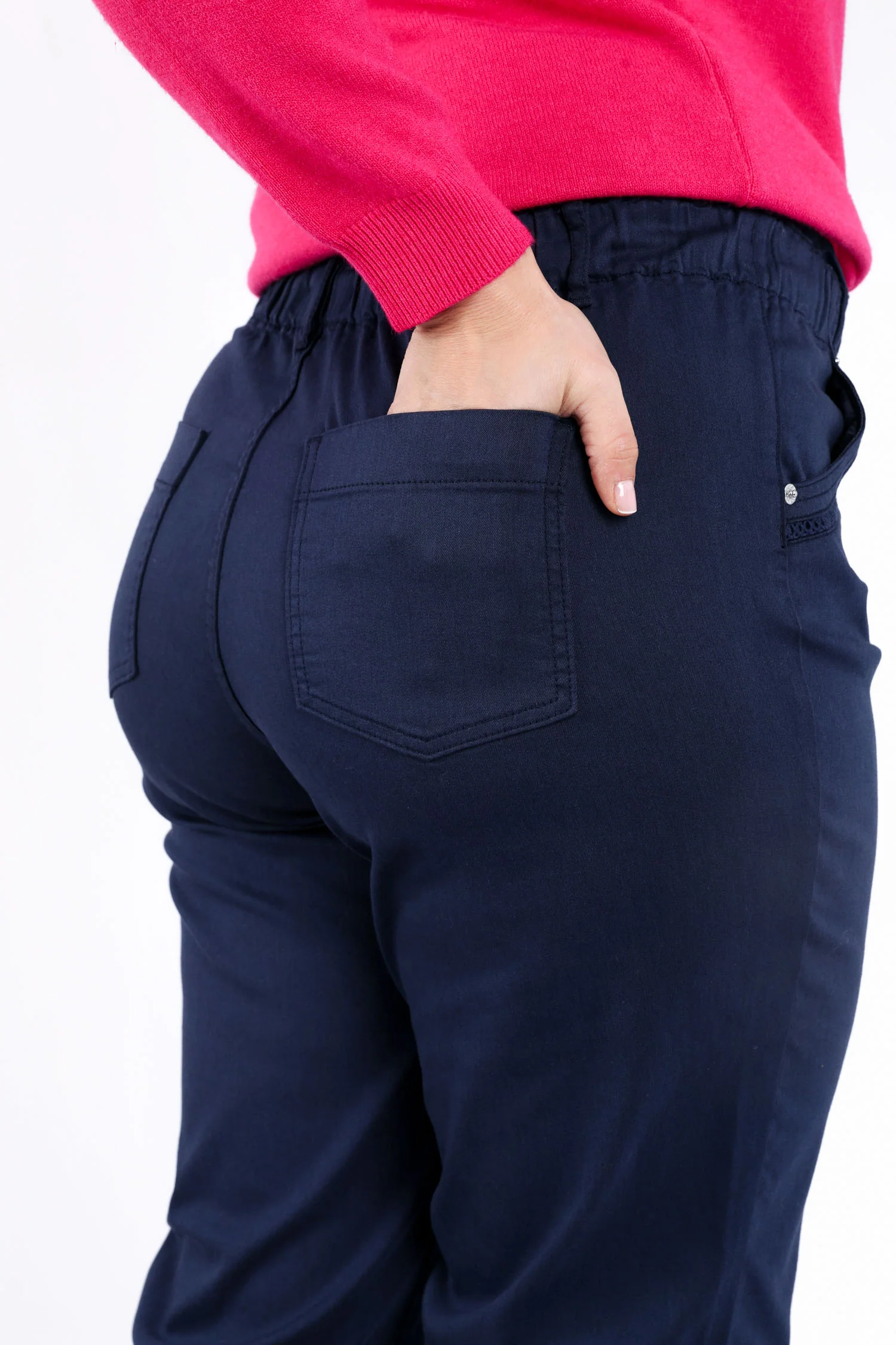 Effen katoenen chino - Image 3