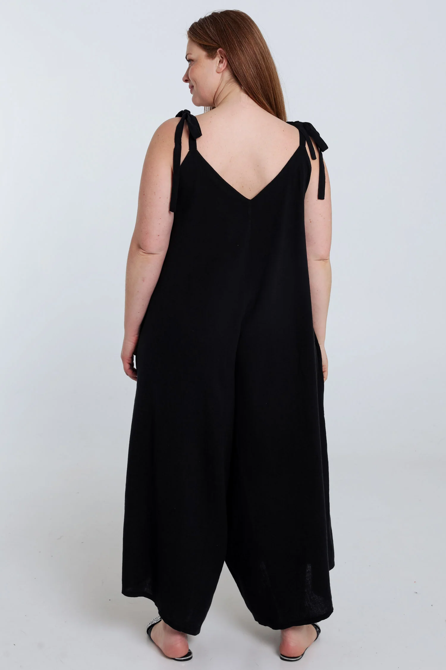 Effen linnen en viscose combinatie - Image 2