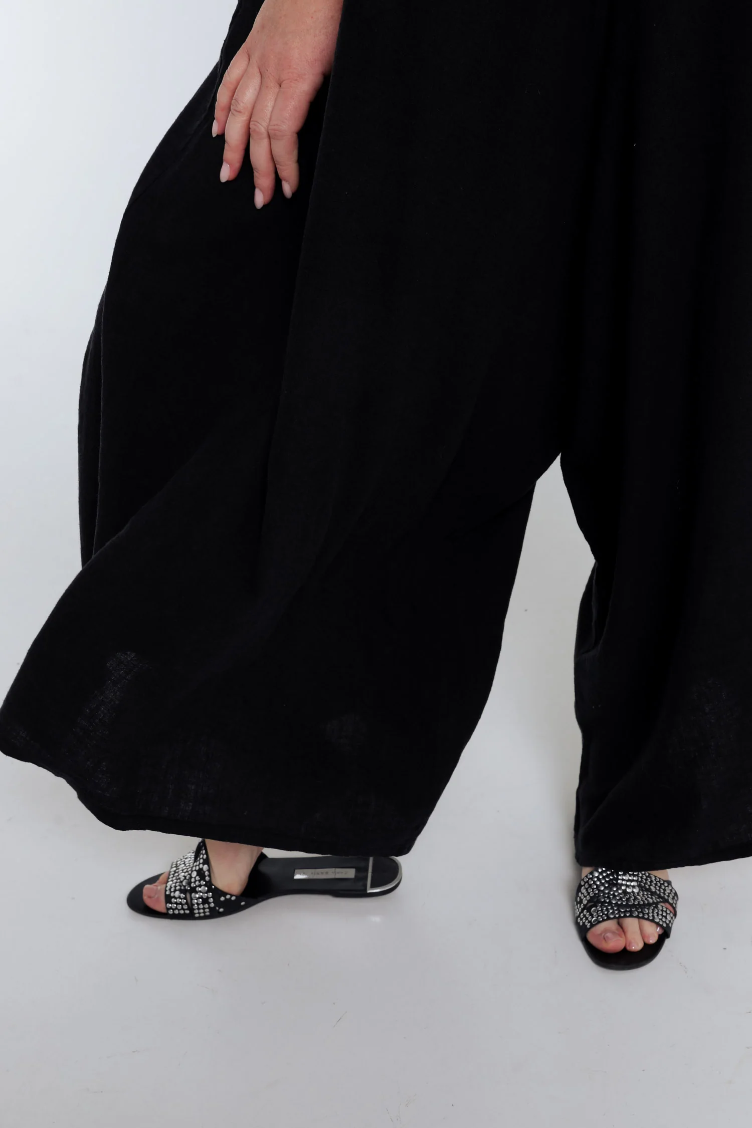Effen linnen en viscose combinatie - Image 5