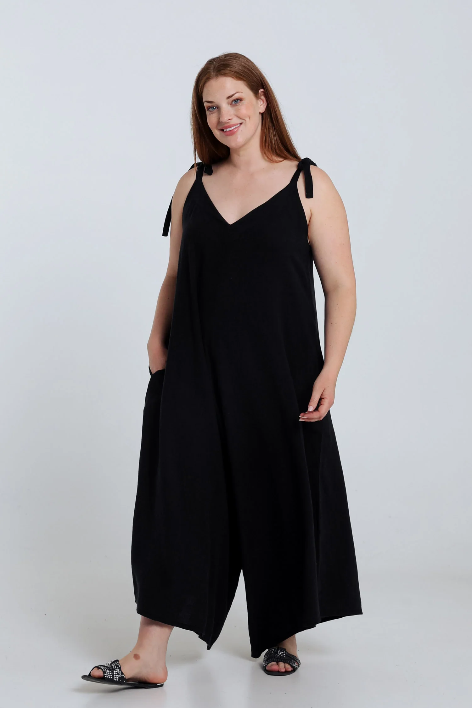 Effen linnen en viscose combinatie - Image 7