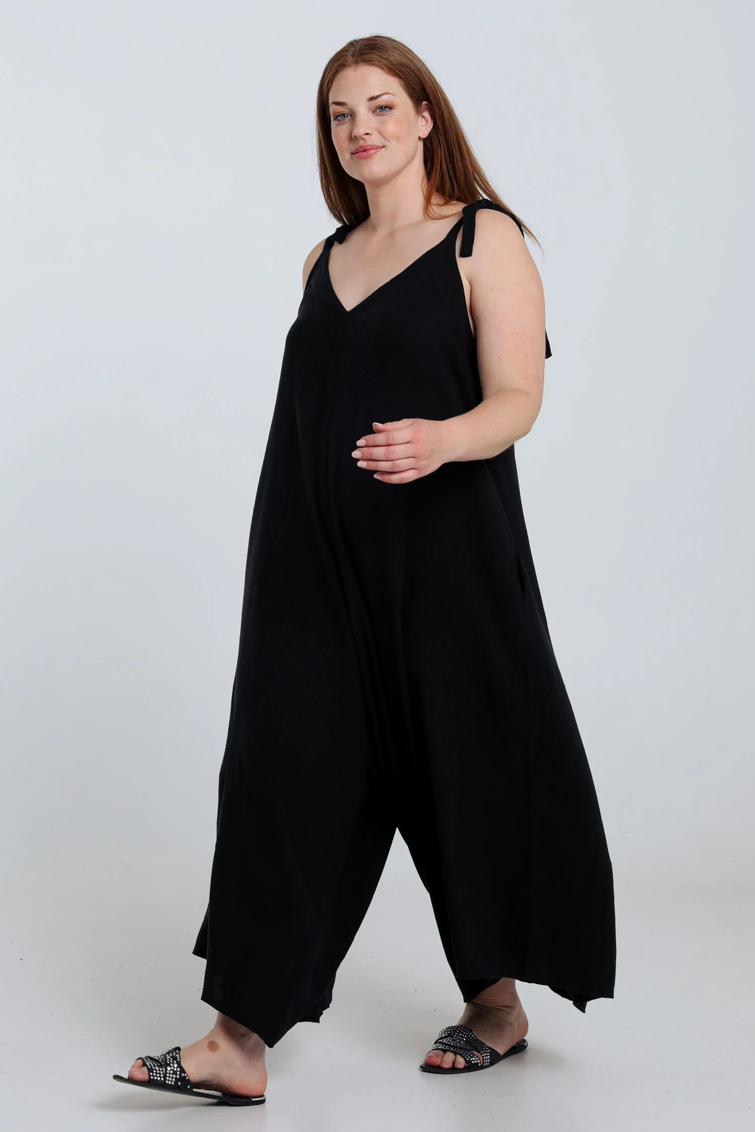 Effen linnen en viscose combinatie - Image 8