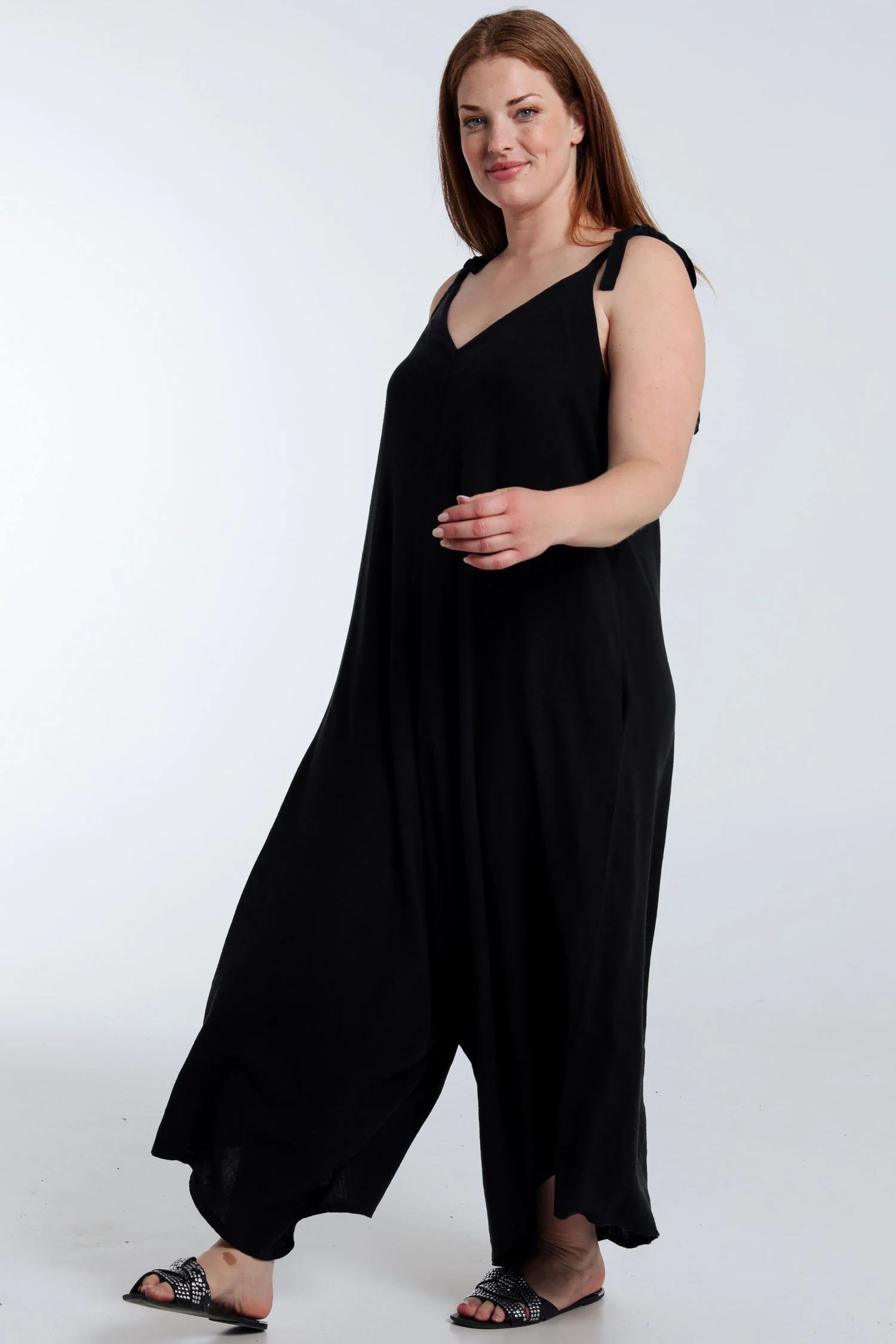 Effen linnen en viscose combinatie - Image 9