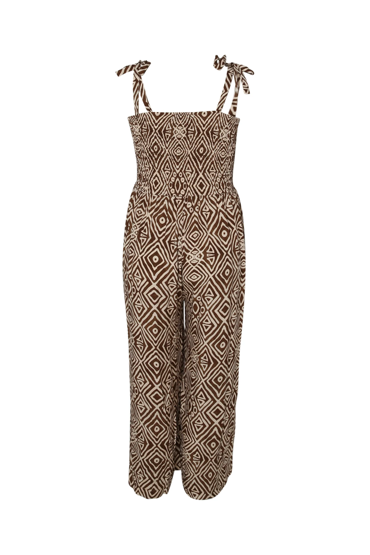 Overall van viscose met etnische print smock - Image 11