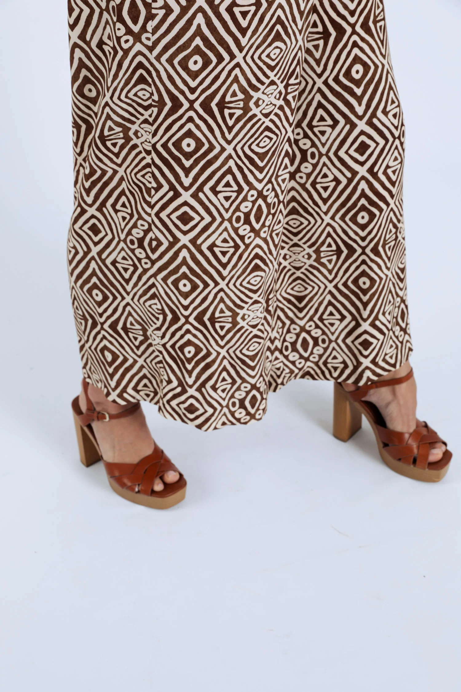 Overall van viscose met etnische print smock - Image 5