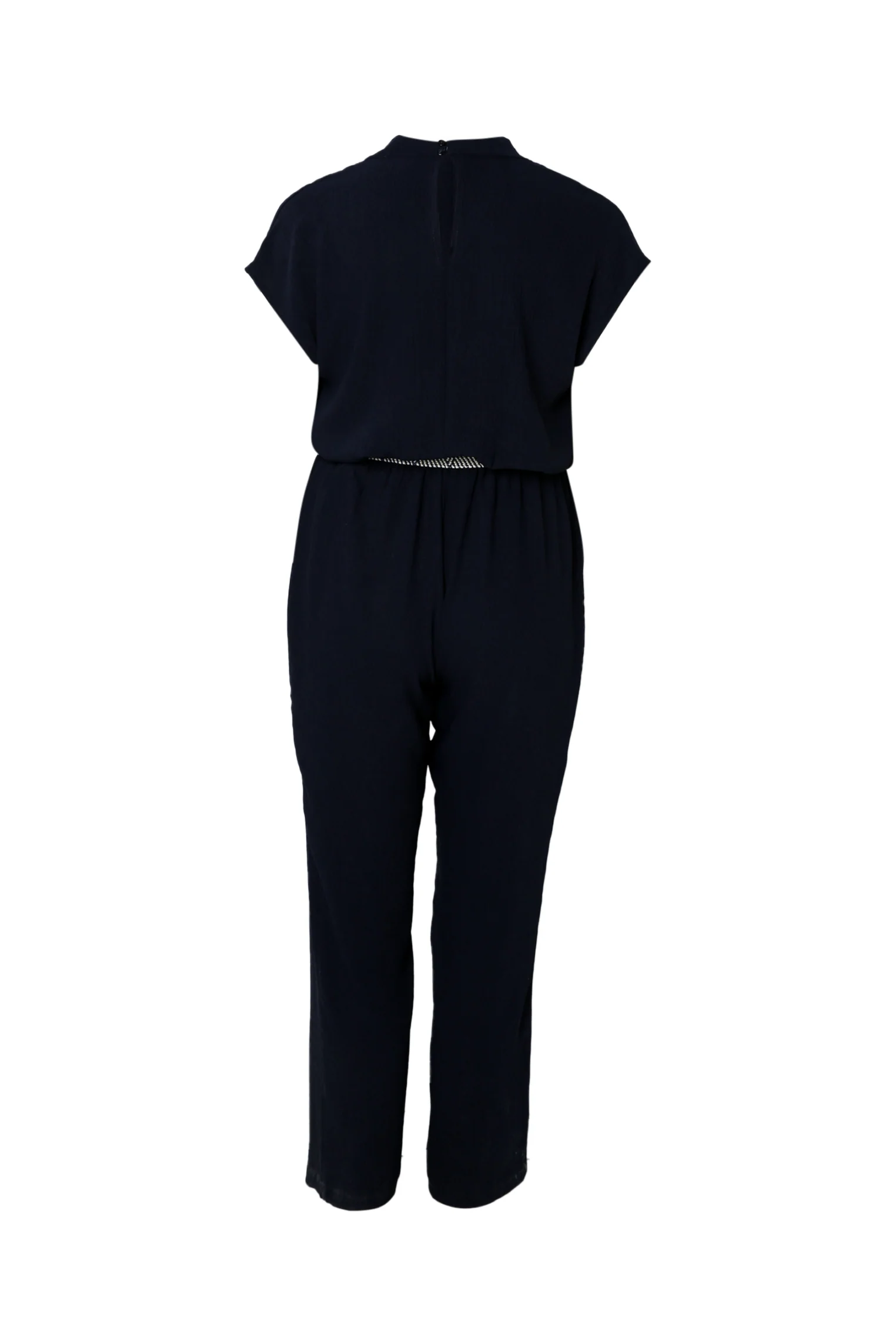 Eénkleurige jumpsuit met riem - Image 11