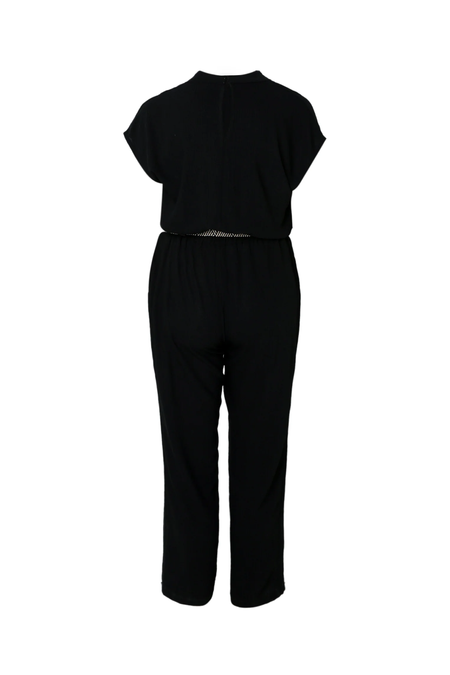 Eénkleurige jumpsuit met riem - Image 22