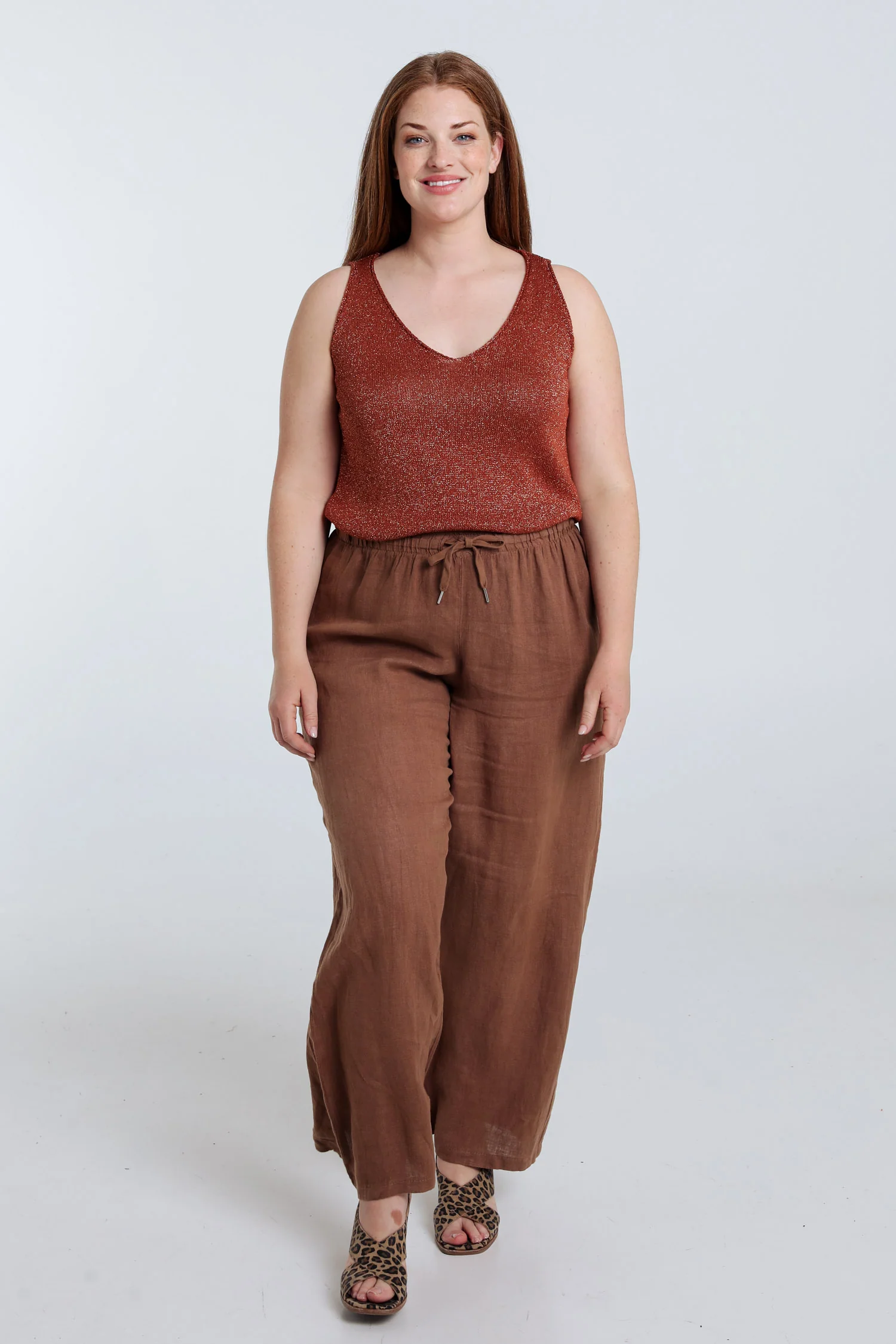 Uni gebreide top met lurex - Image 18