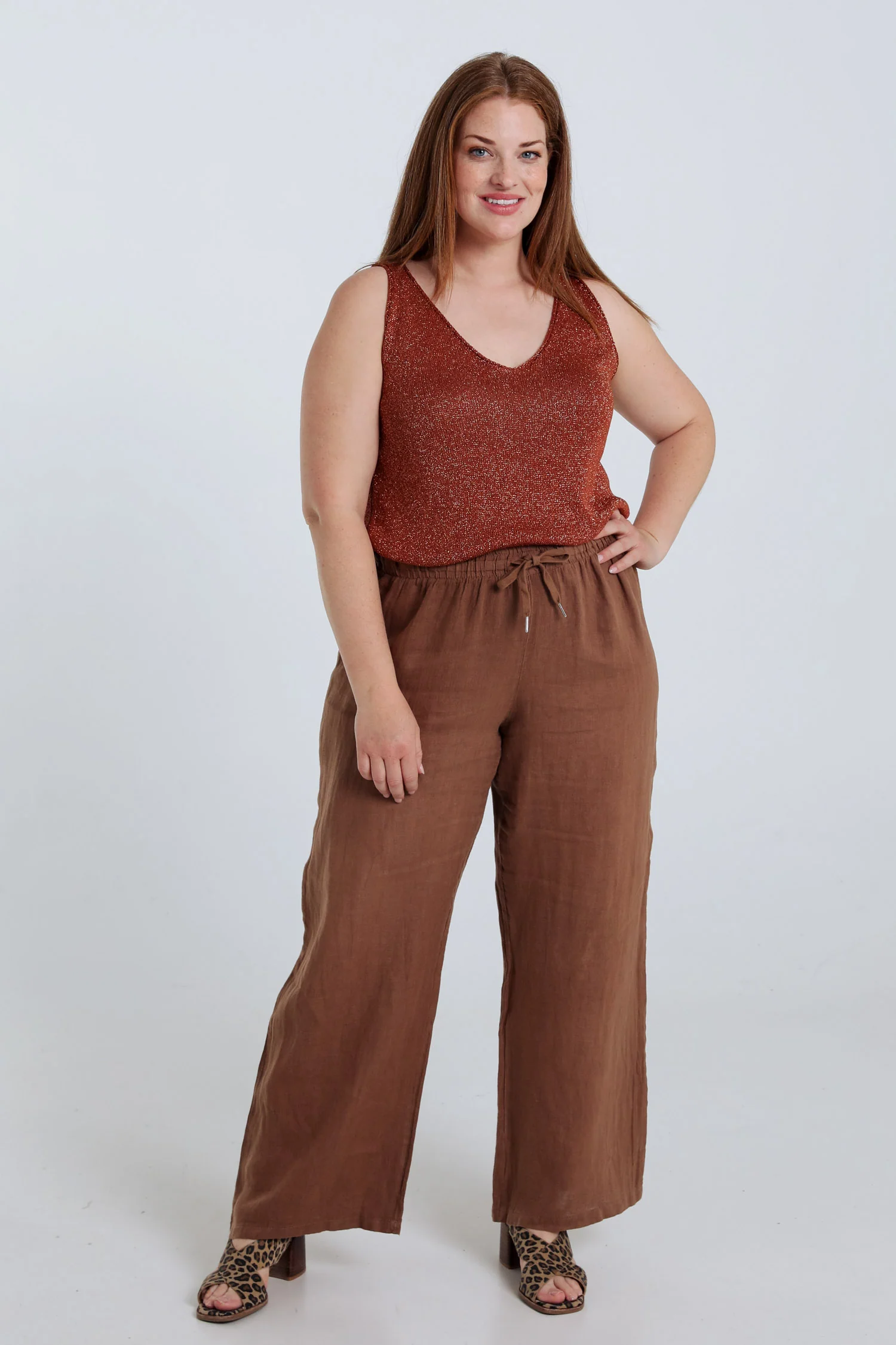 Uni gebreide top met lurex - Image 19