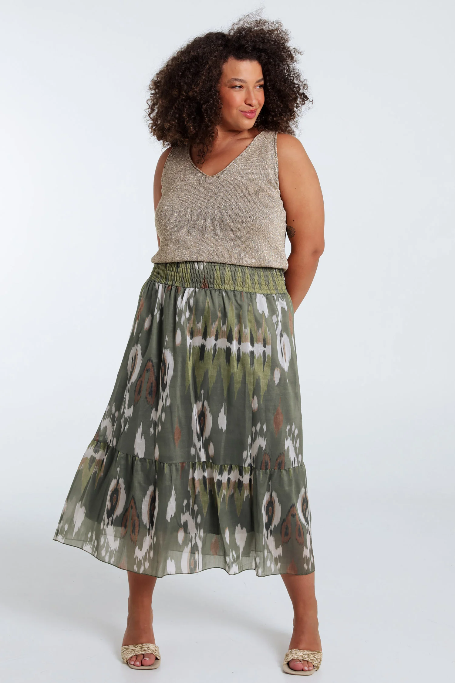Uni gebreide top met lurex - Image 7