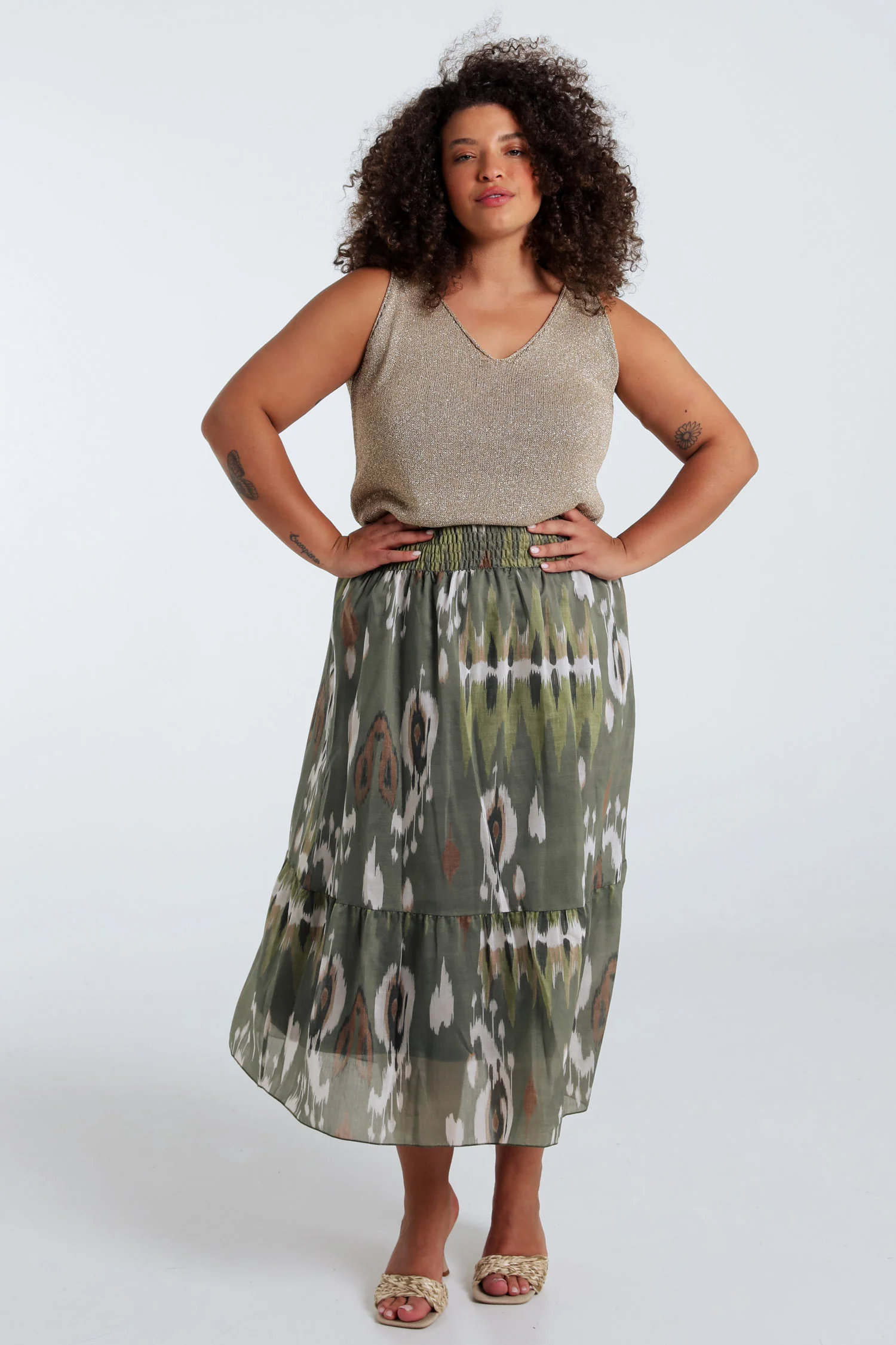 Uni gebreide top met lurex - Image 8