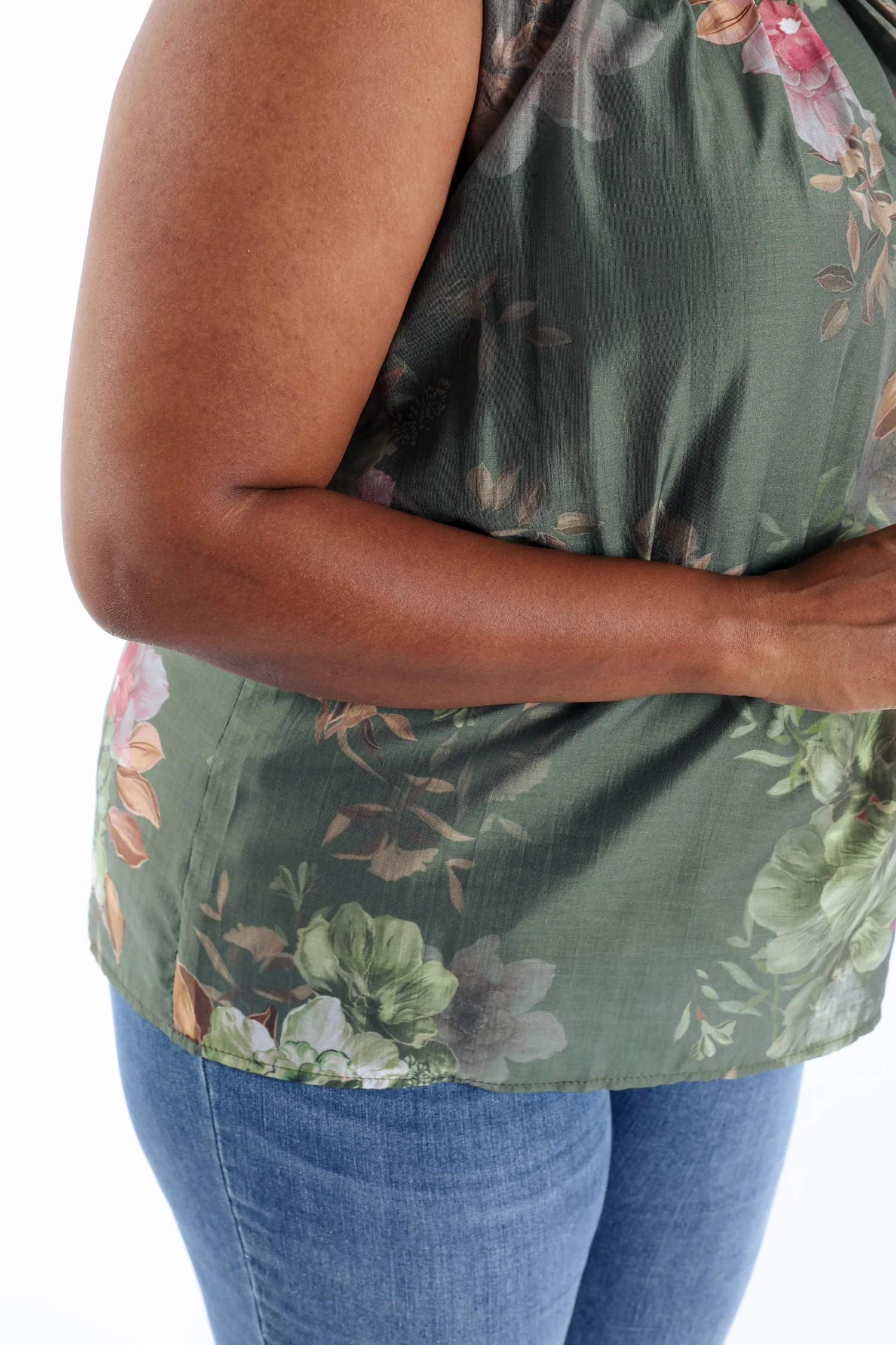 Tanktop van bedrukt viscose met bloemenprint - Image 5