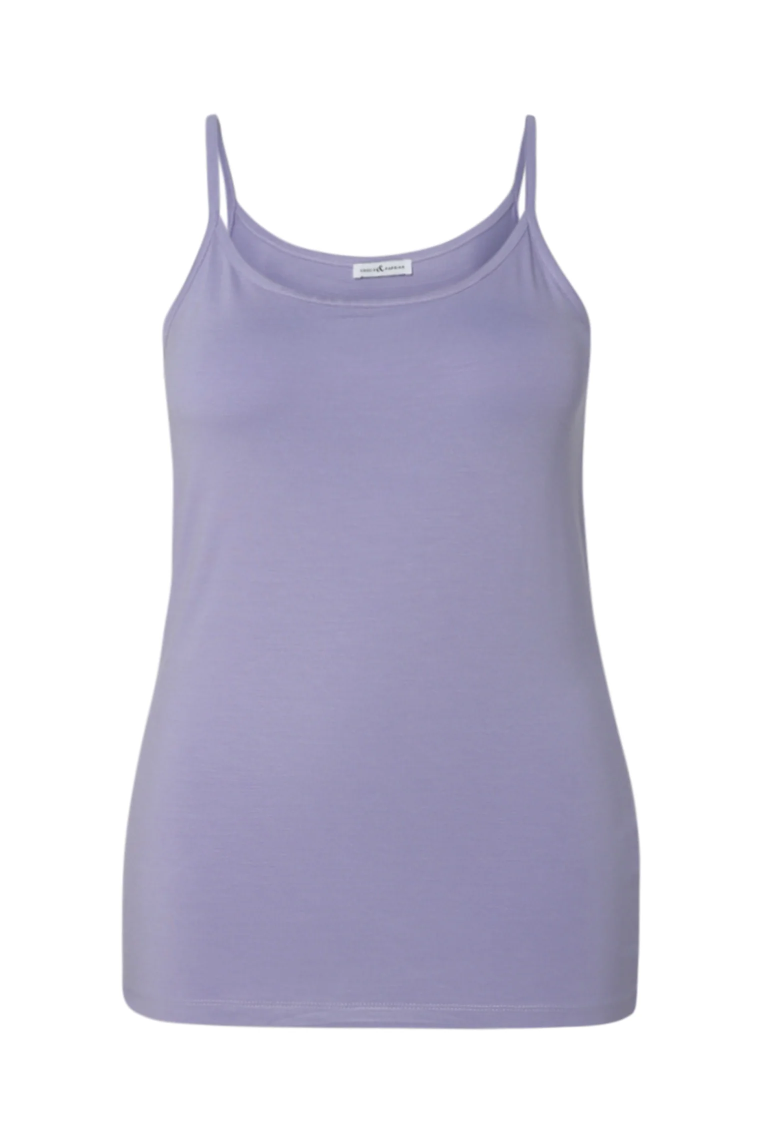Top met fijne bandjes van uni viscose - Image 20