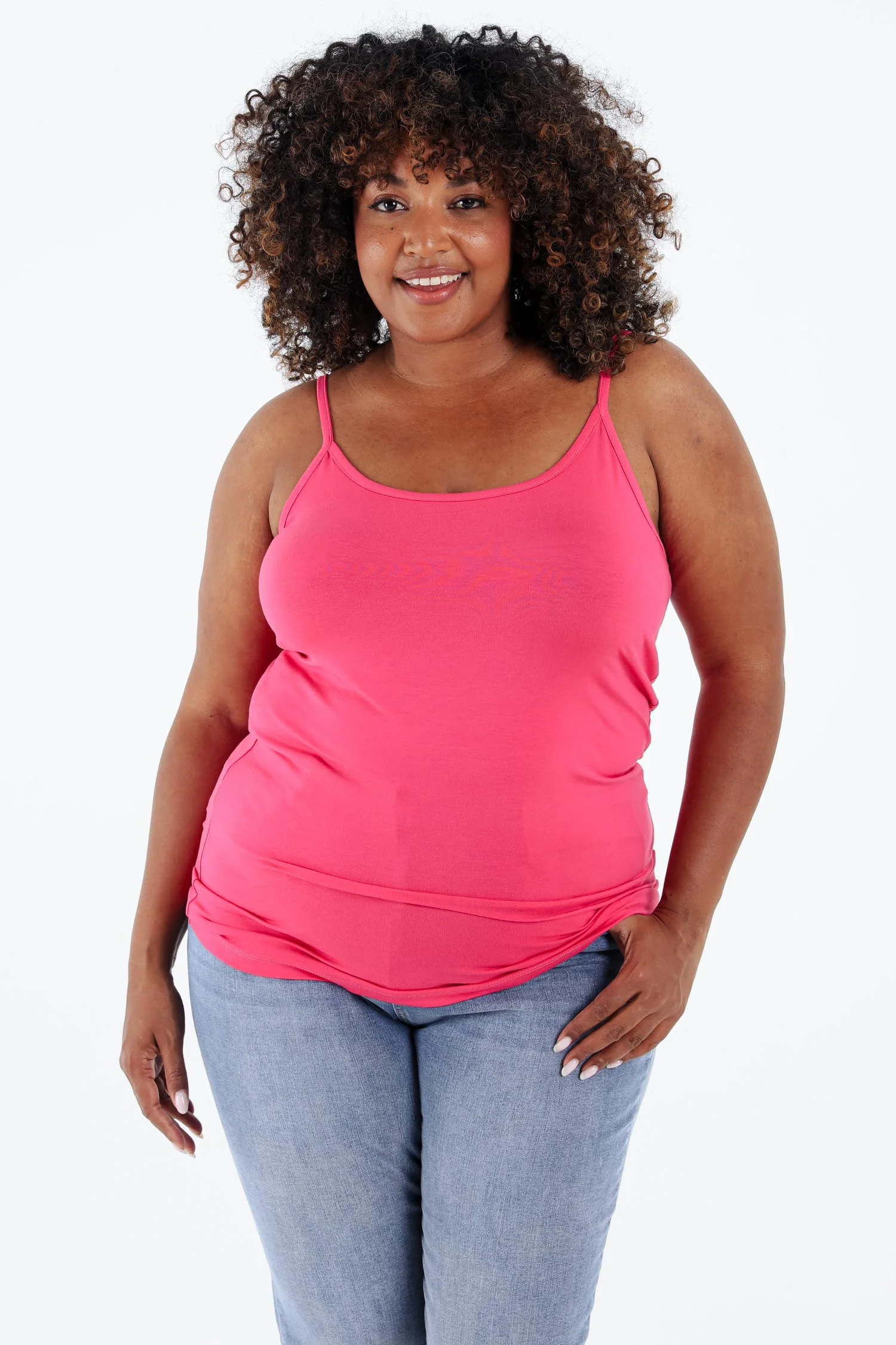 Top met fijne bandjes van uni viscose - Image 22