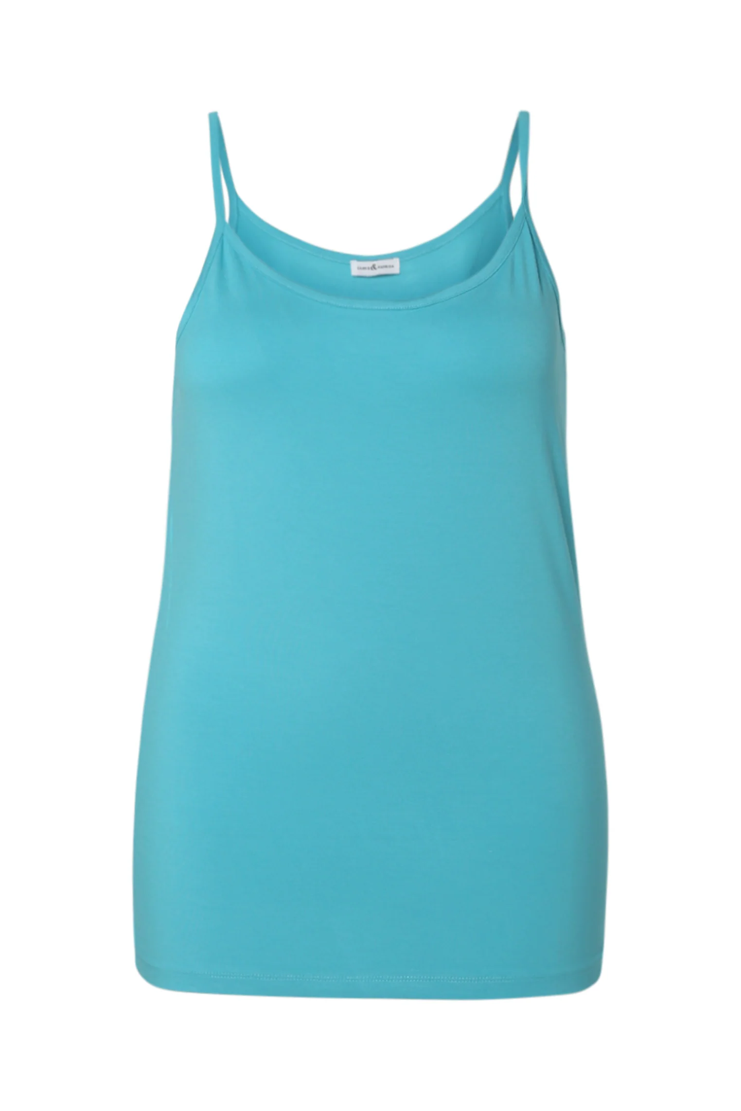Top met fijne bandjes van uni viscose - Image 9