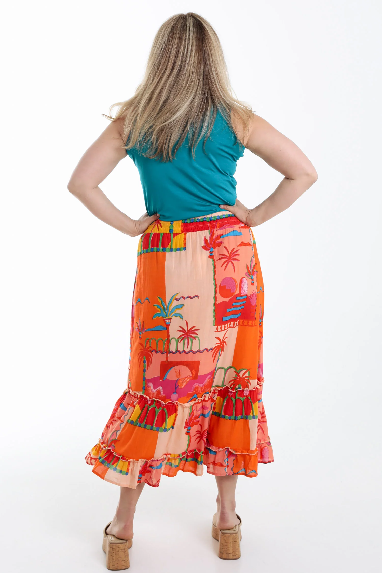 Mouwloos topje van effen viscose - Image 35