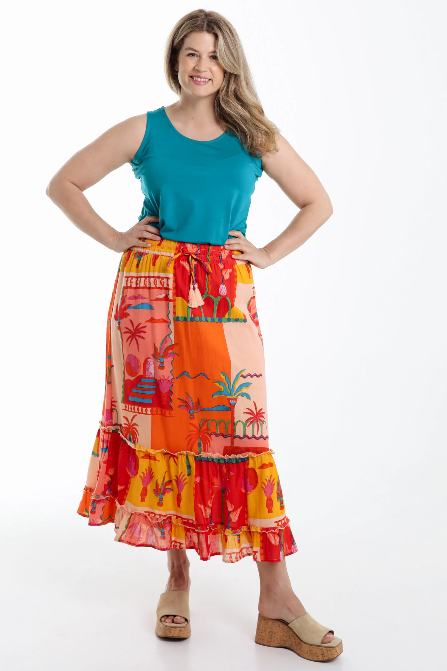 Mouwloos topje van effen viscose - Image 40
