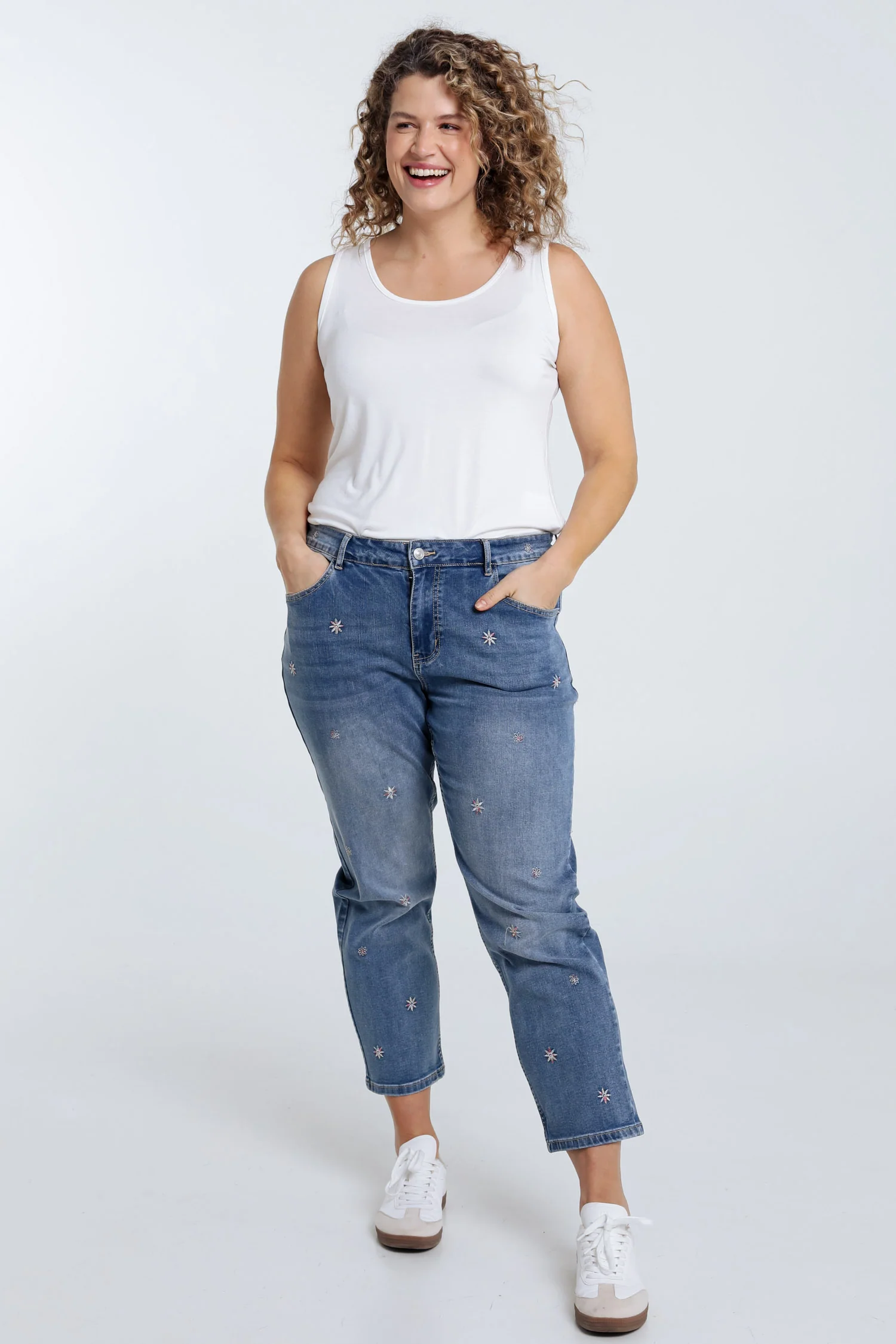 Mouwloos topje van effen viscose - Image 7
