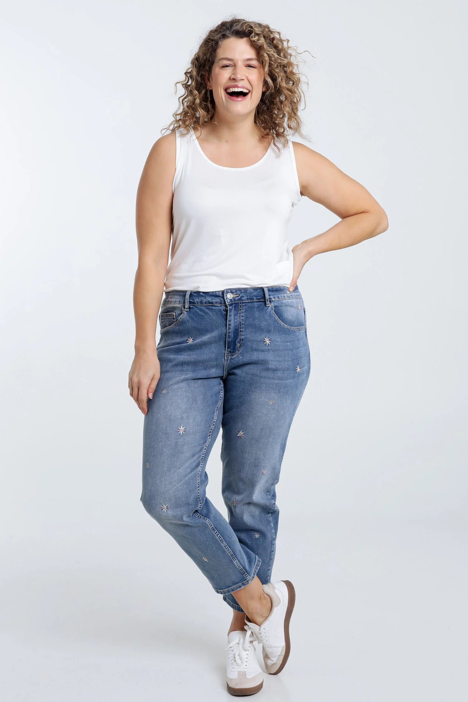 Mouwloos topje van effen viscose - Image 8