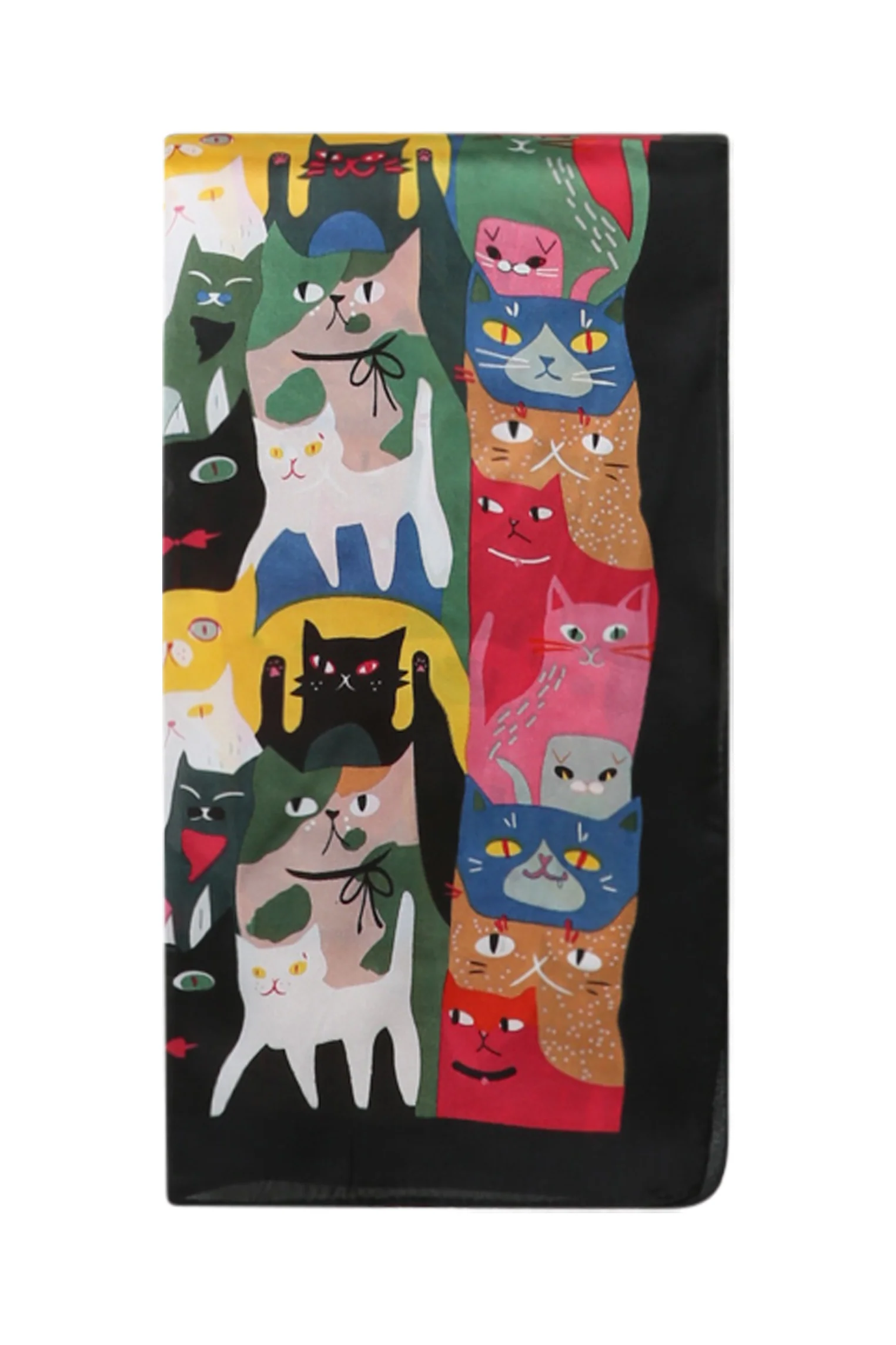 Vierkante sjaal met kattenprint