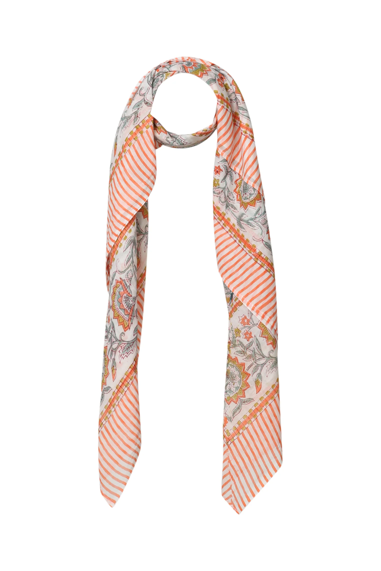 Vierkante sjaal met bloemenprint