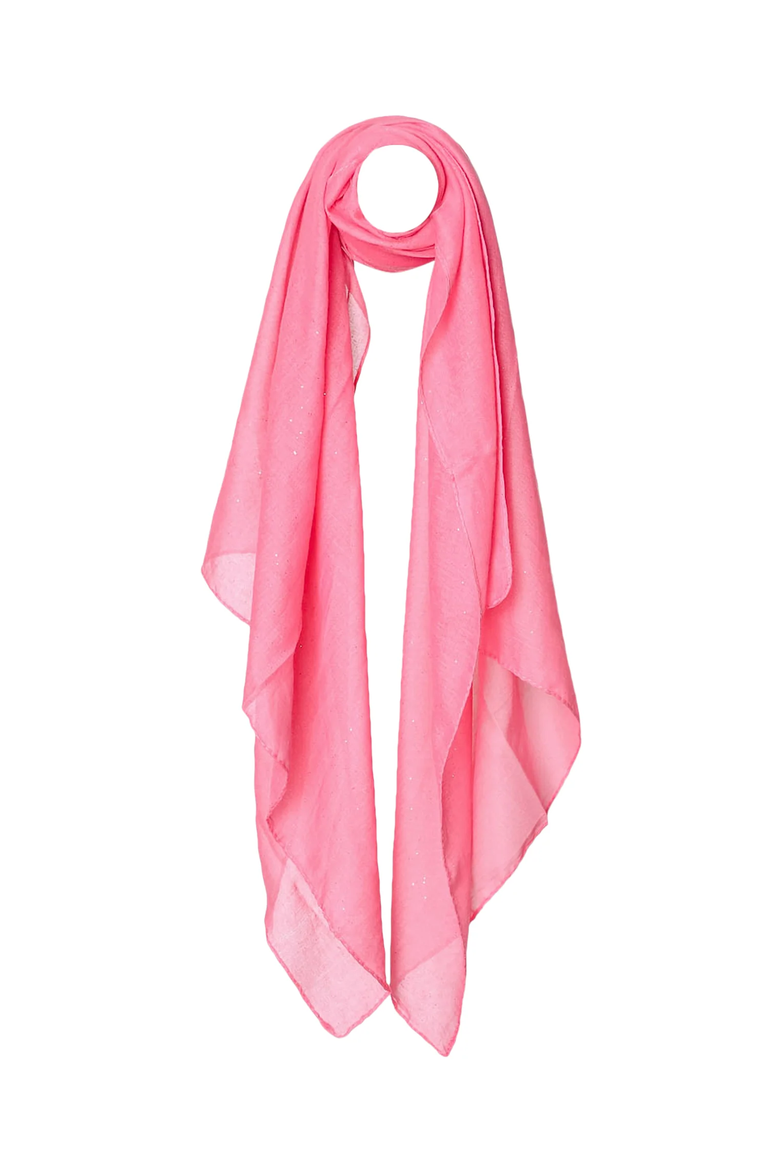 Effen viscose sjaal met pailletten - Image 3