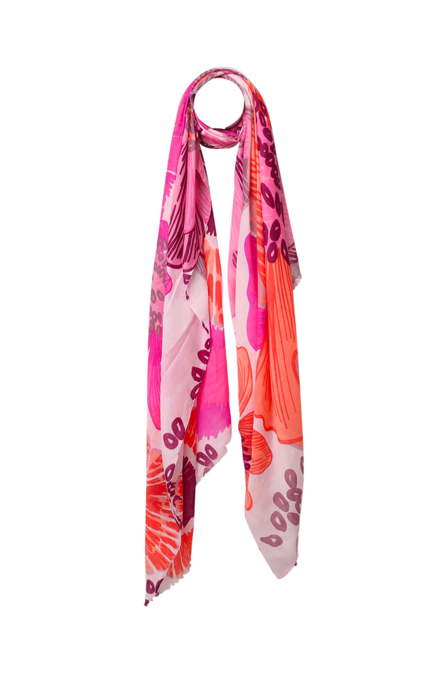 Sjaal met bloemenprint