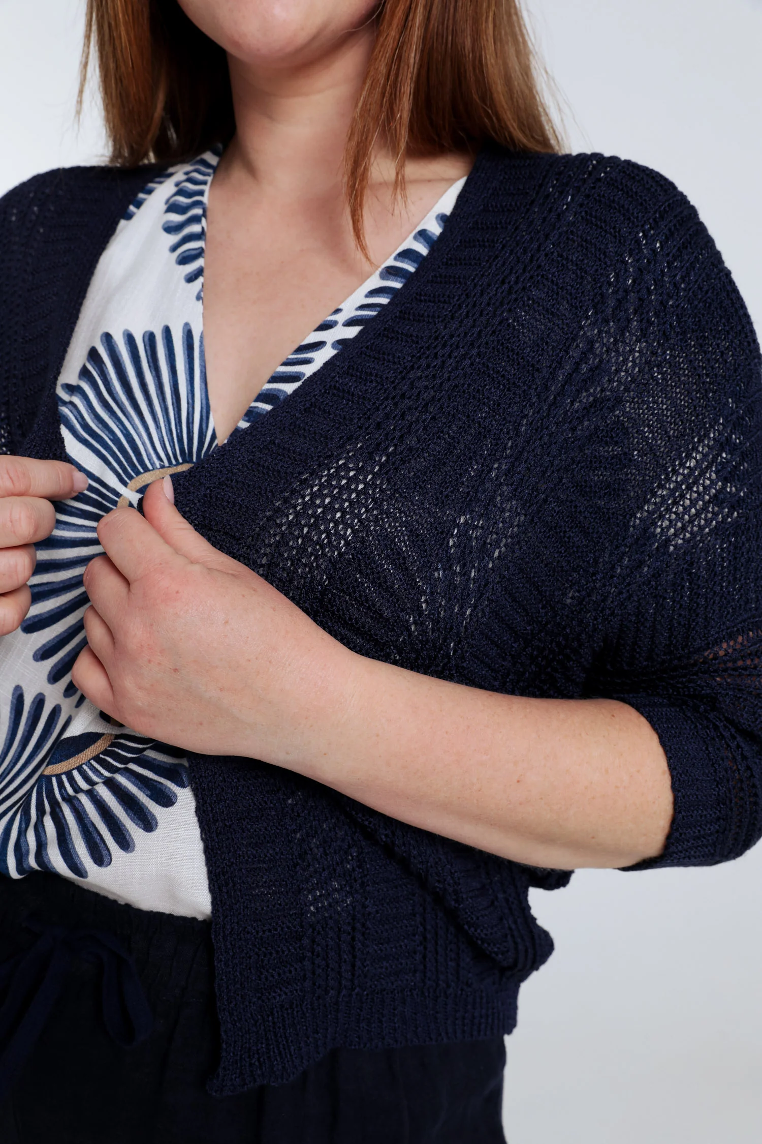 Effen opengewerkt vest - Image 3