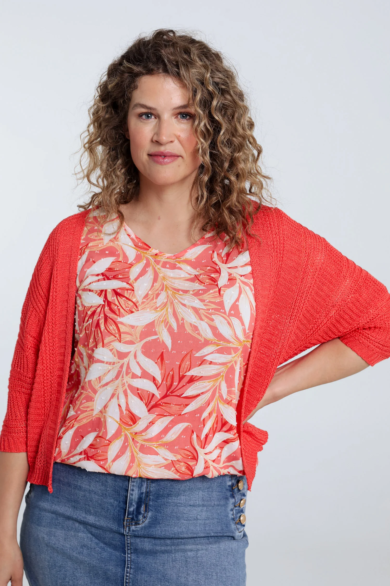 Effen opengewerkt vest - Image 34