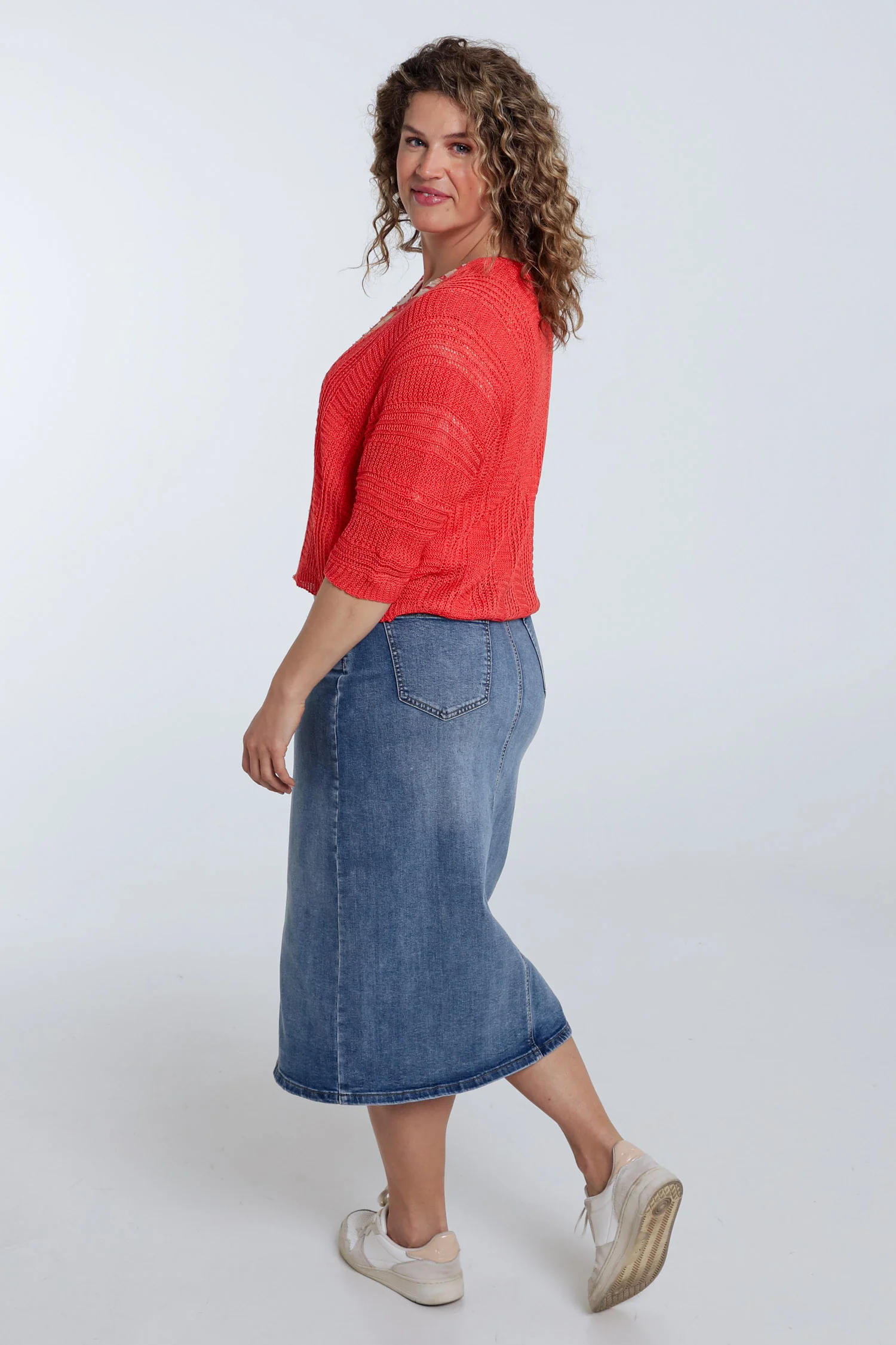Effen opengewerkt vest - Image 35