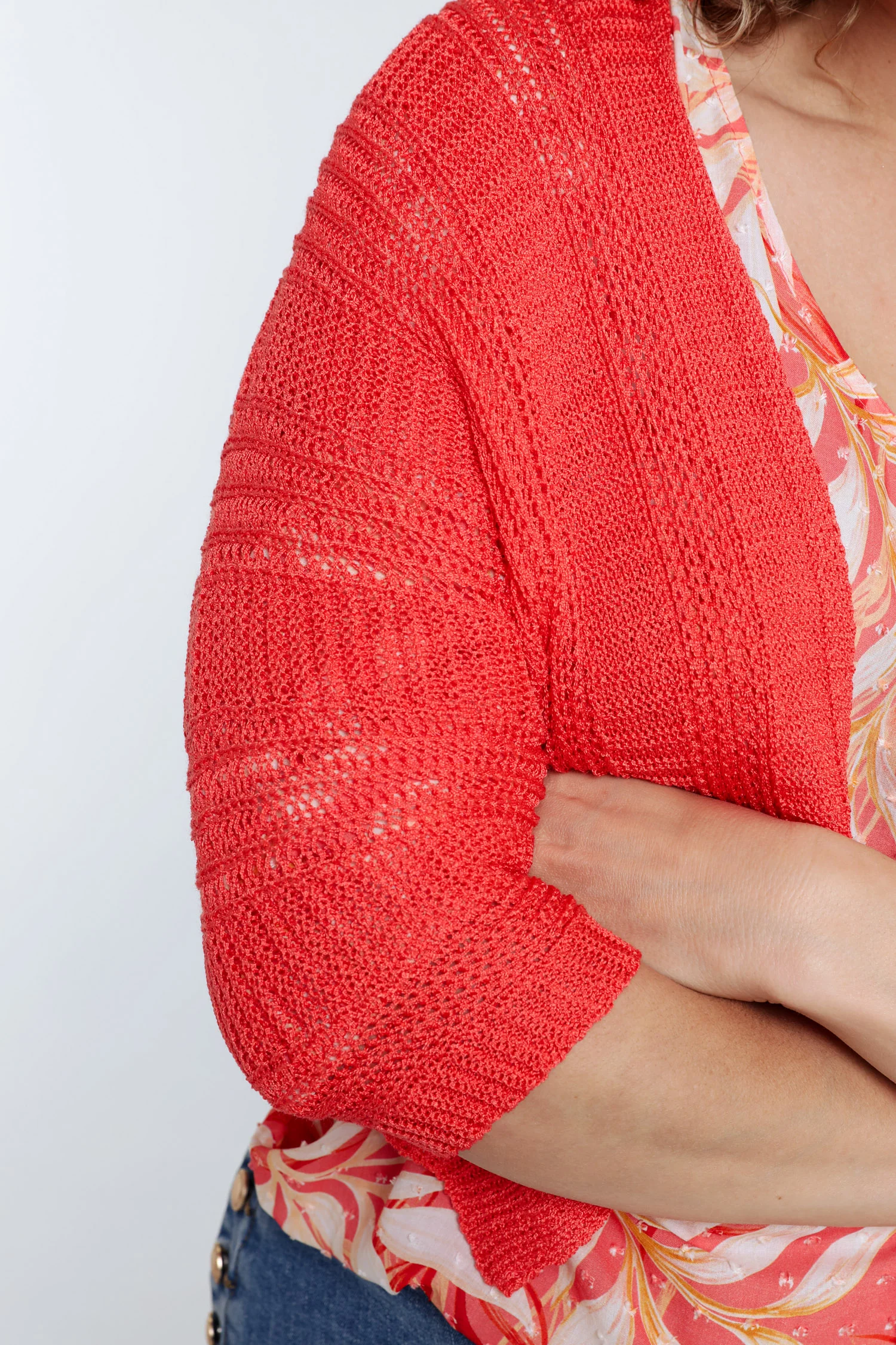 Effen opengewerkt vest - Image 39