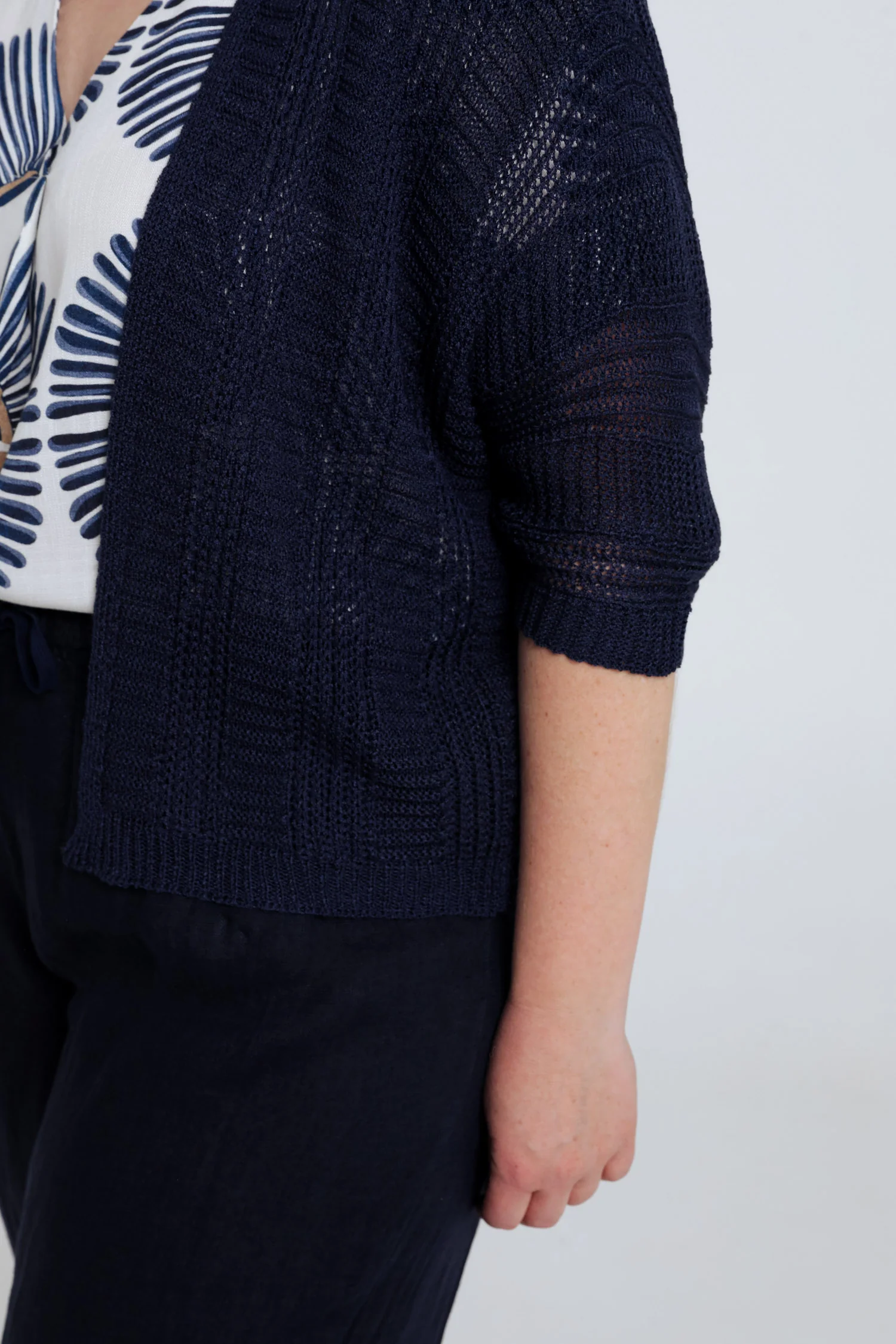 Effen opengewerkt vest - Image 4