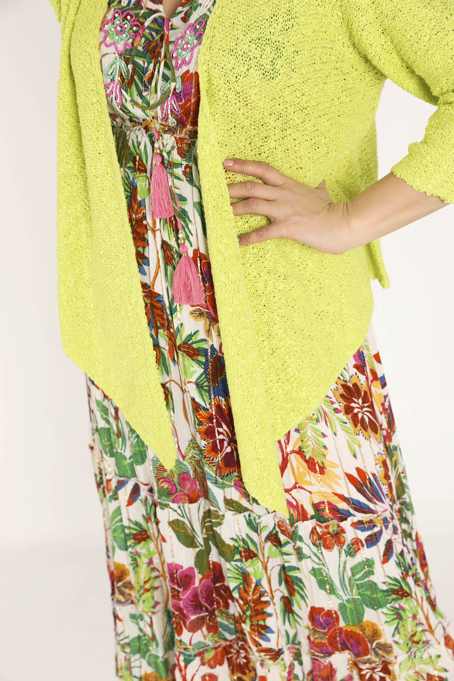 Exclusief SHEEGO - Effen asymmetrisch gilet - Image 4