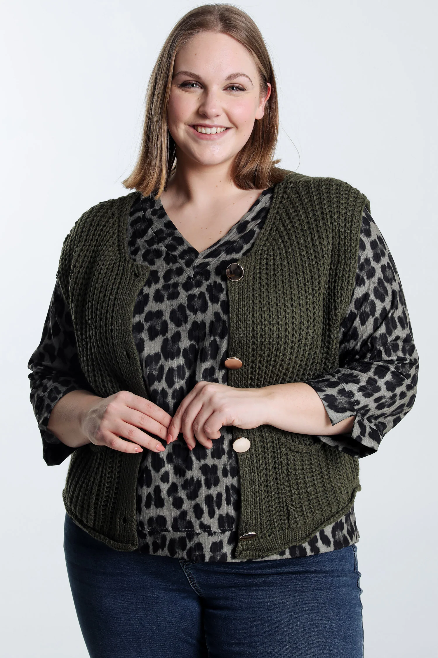 Kort effen vest