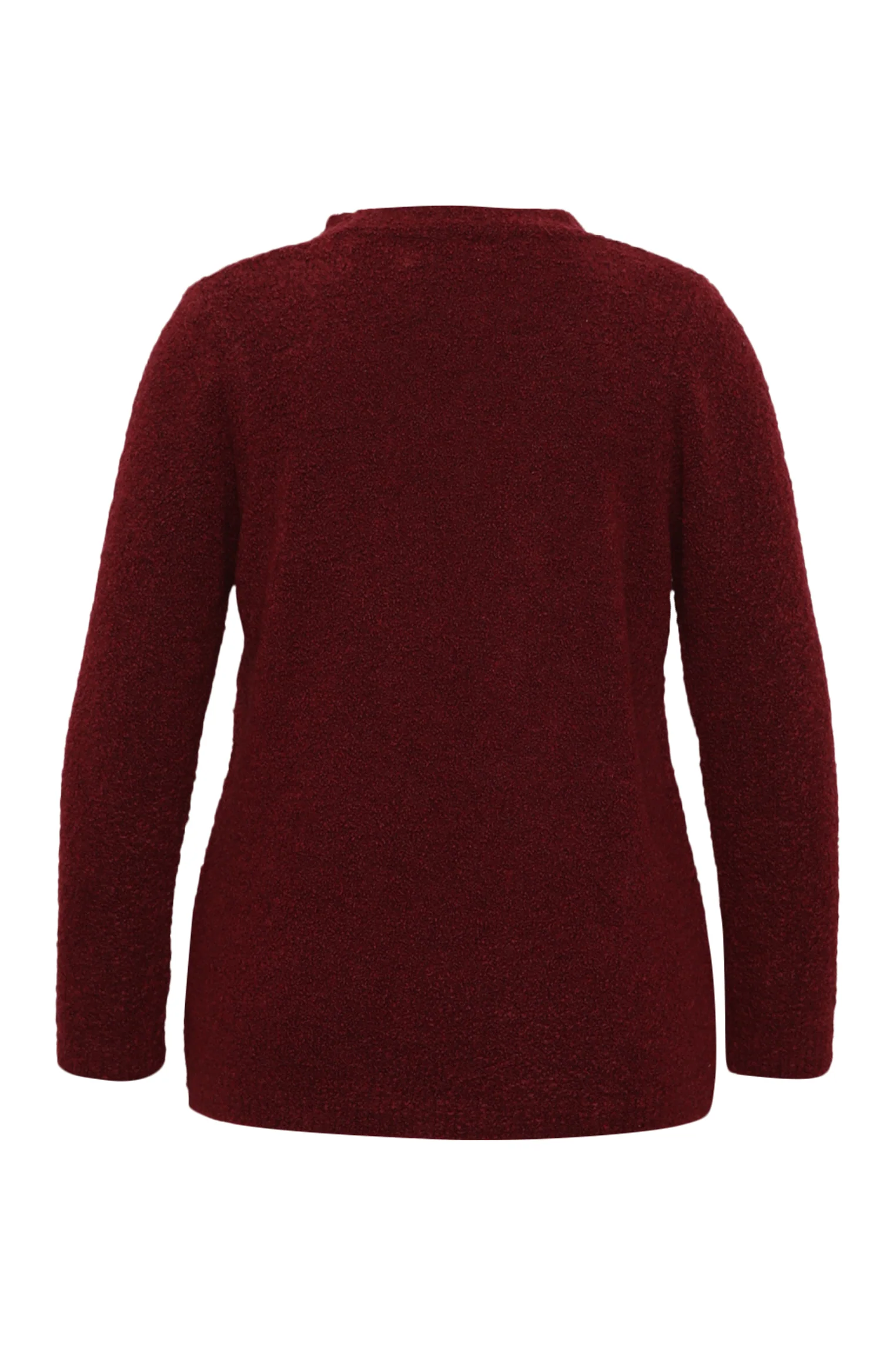 Effen bouclé gebreid gilet - Image 9